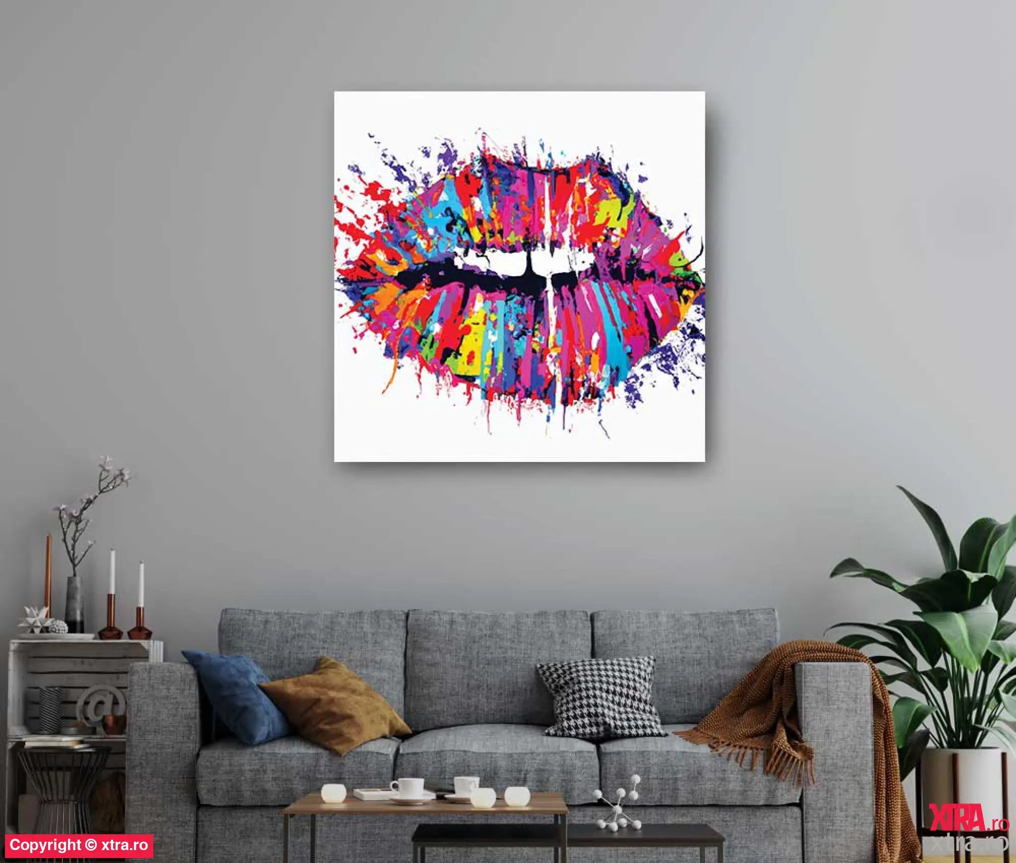 Abstract Lips 3 - Artx Canvas