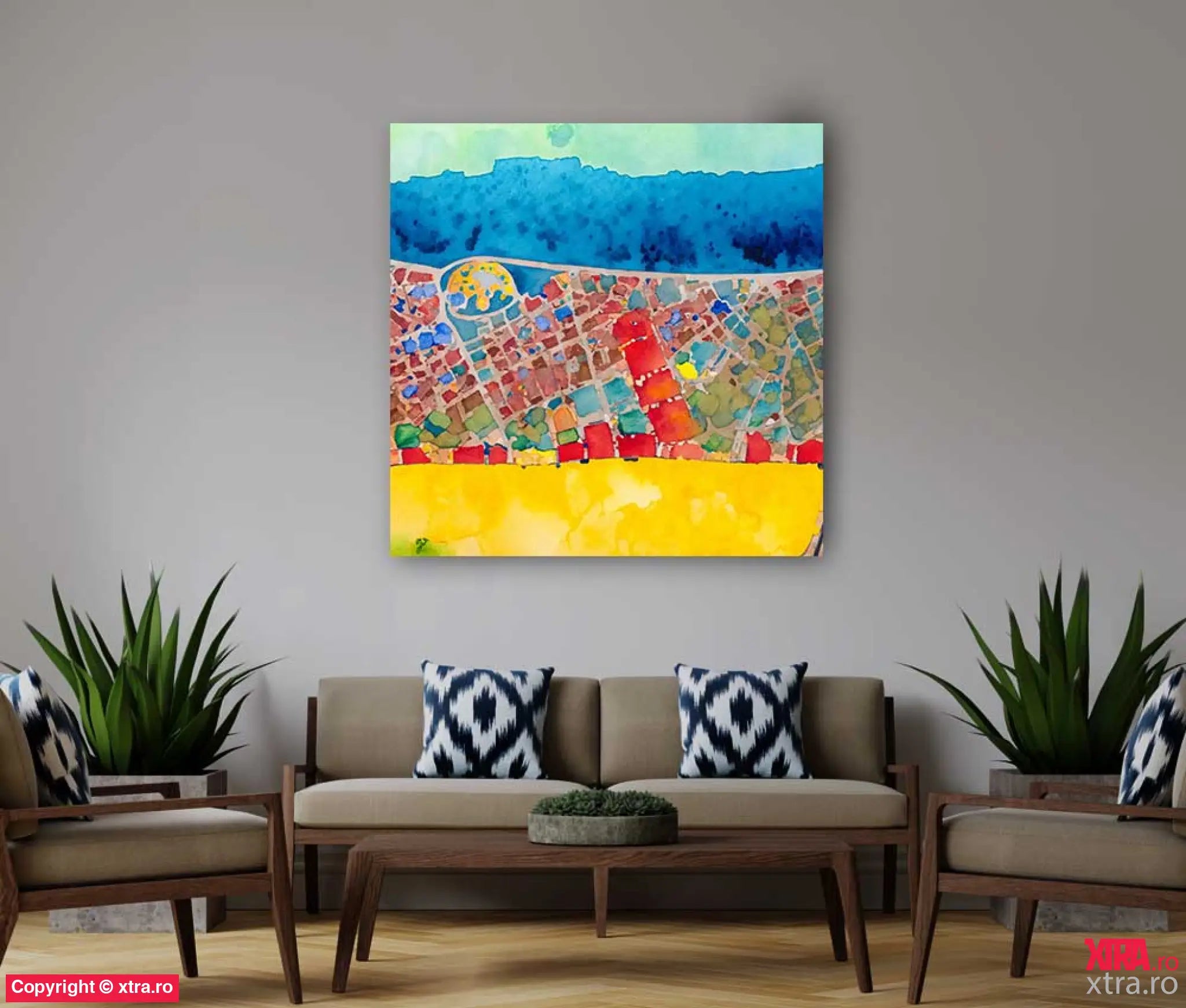 Barcelona Map 8 - Artx Canvas