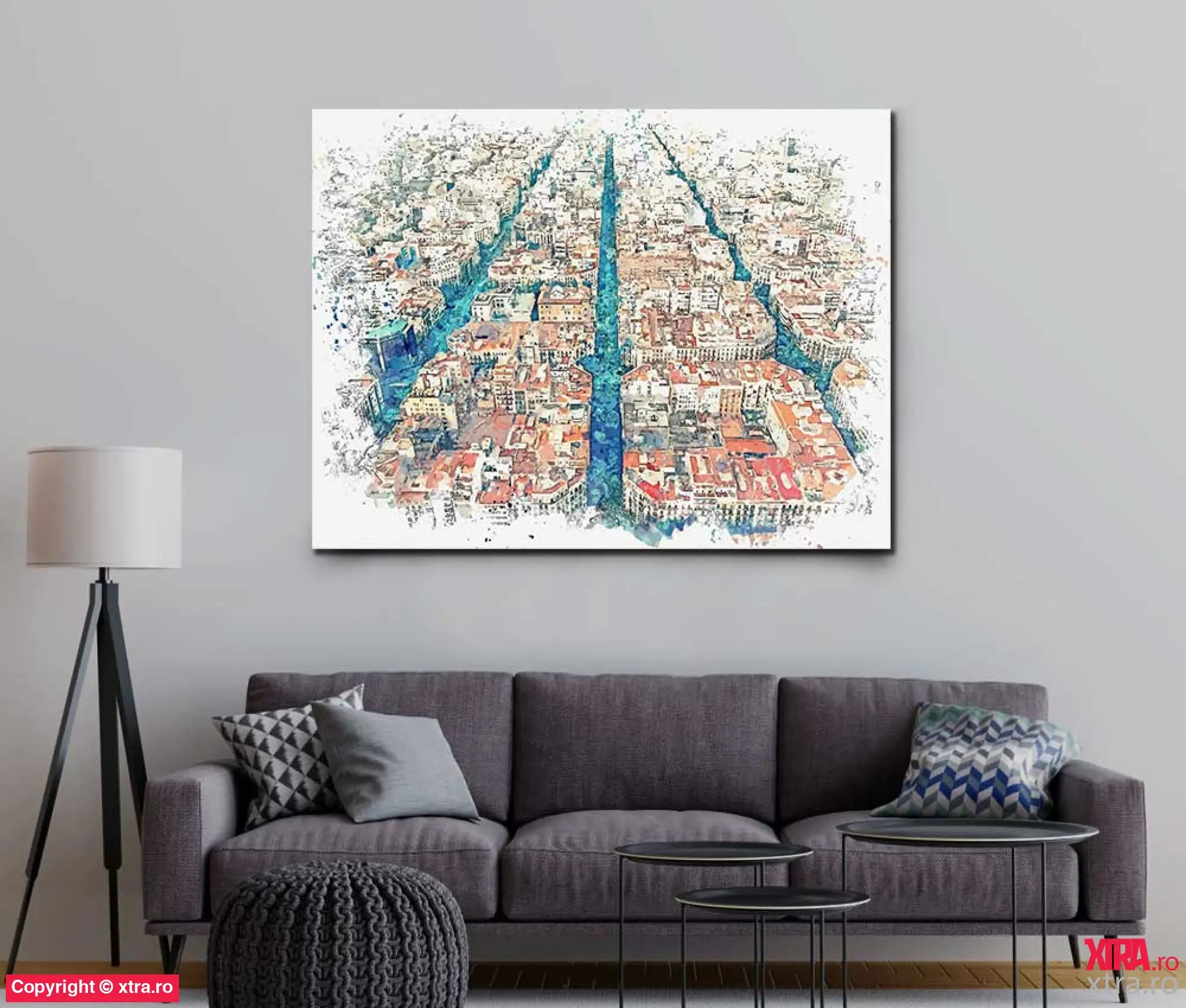 Barcelona Sketch - Artx Canvas