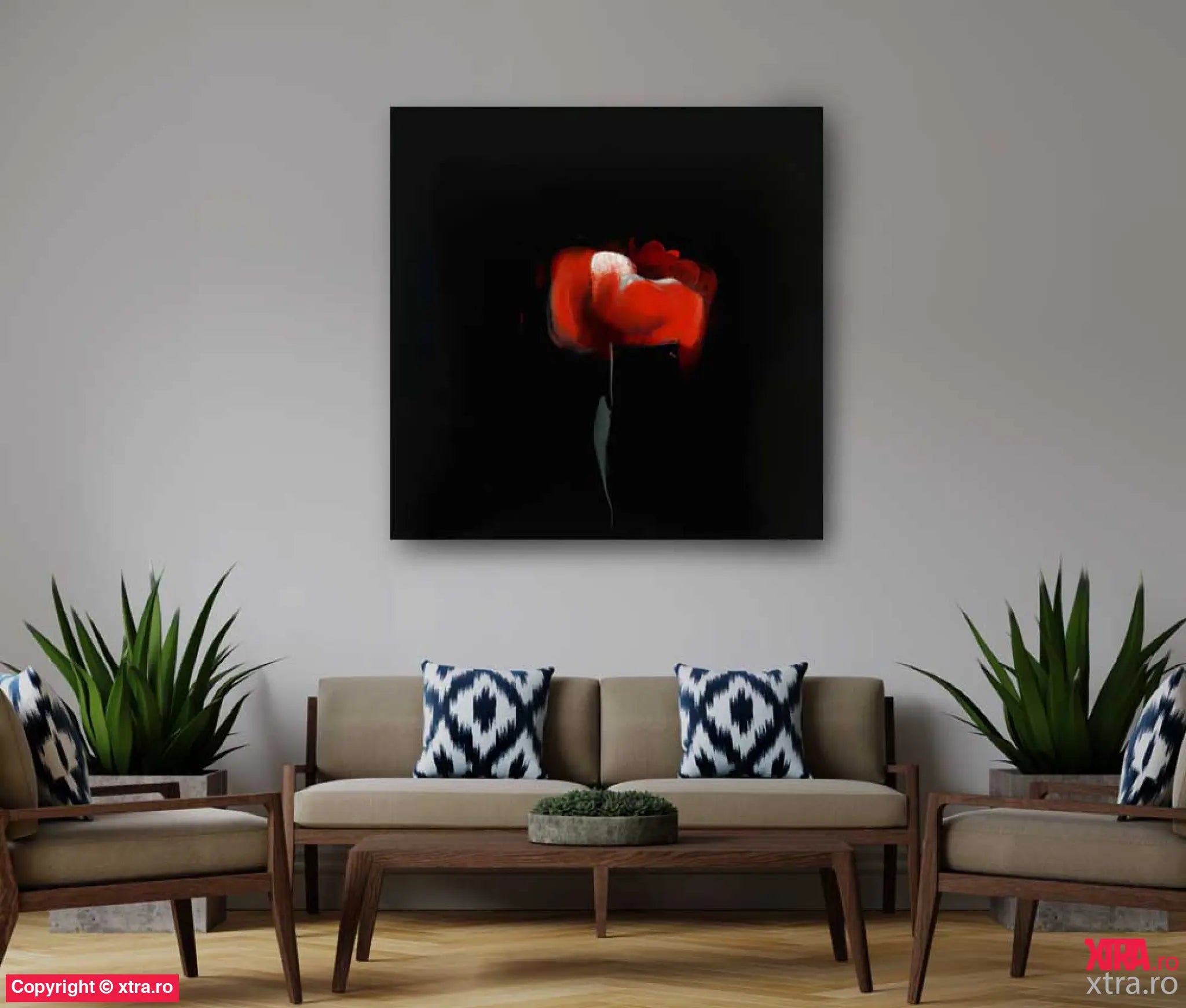 Black & Red 3 - Artx Canvas