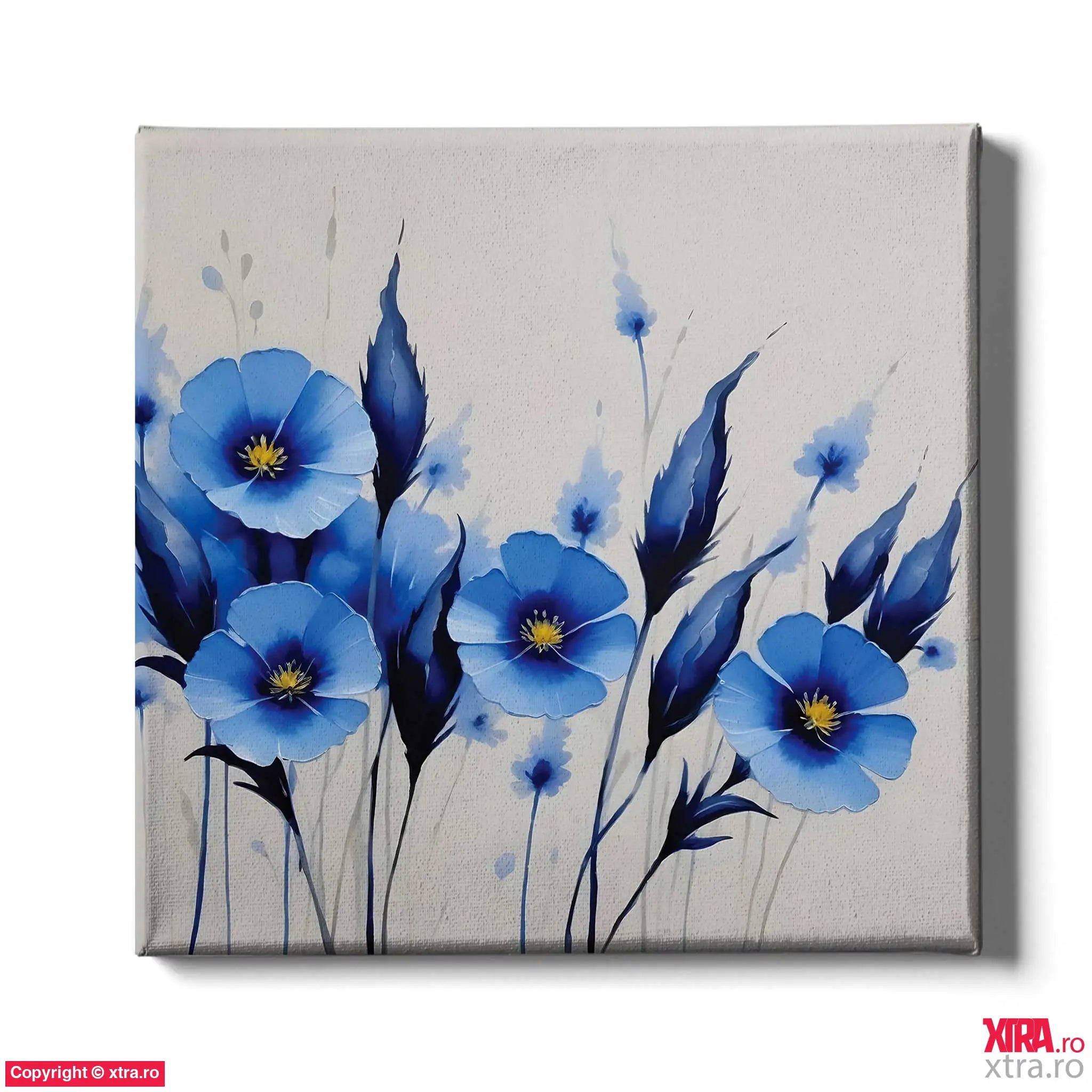 Blue Flowers 1 - Artx Canvas