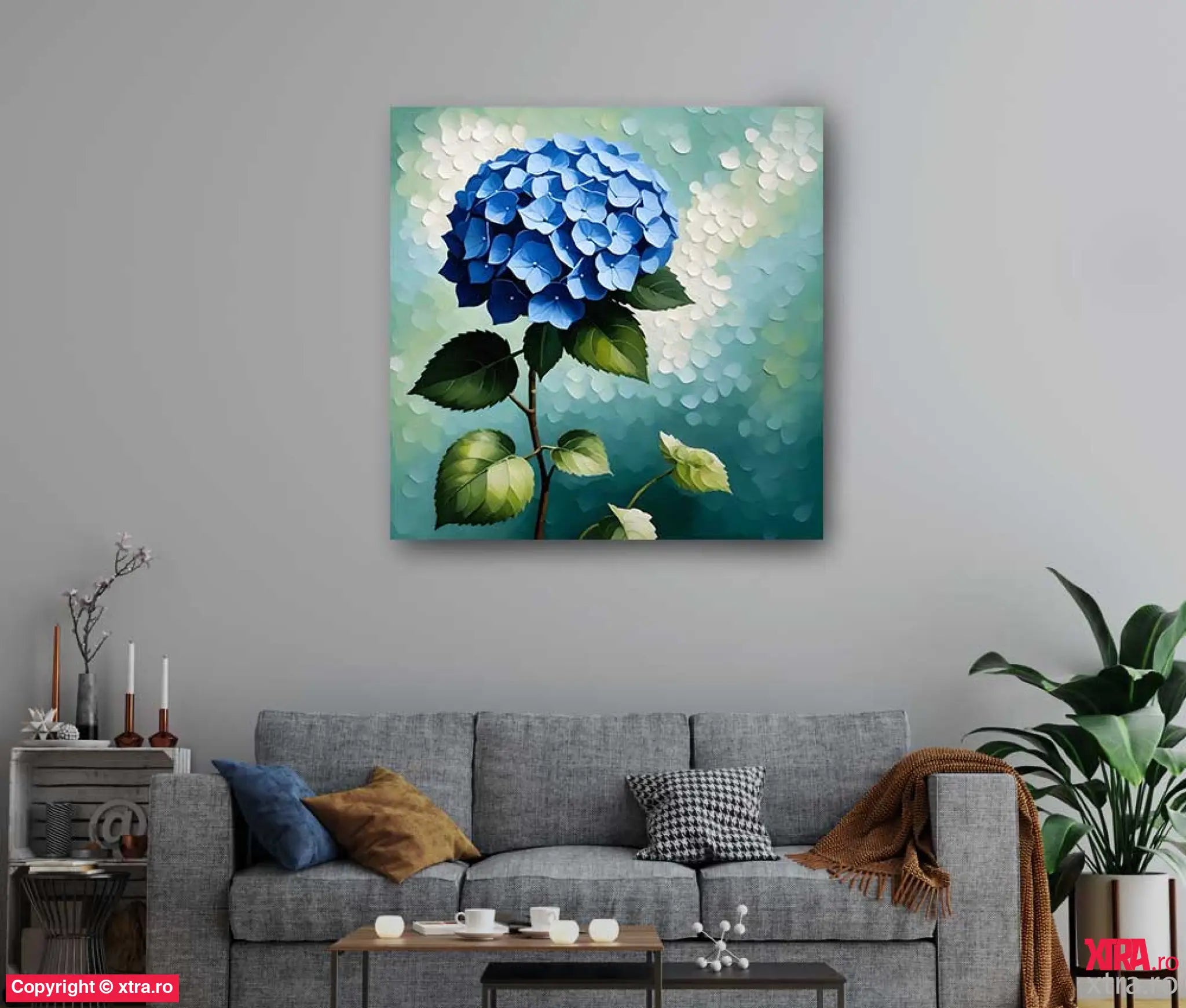 Blue Hydrangeas 2 - Artx Canvas