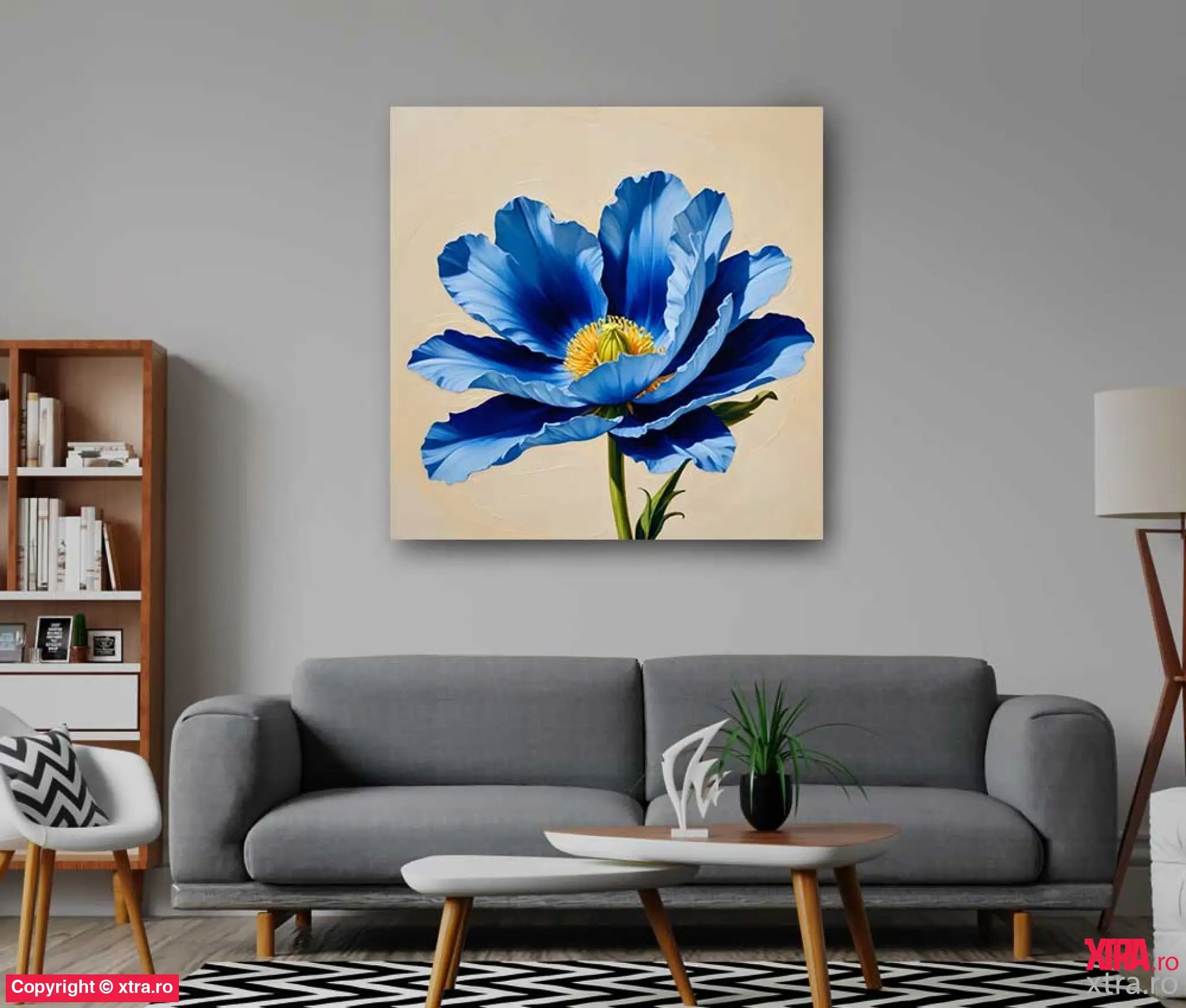 Blue Petals 1 - Artx Canvas