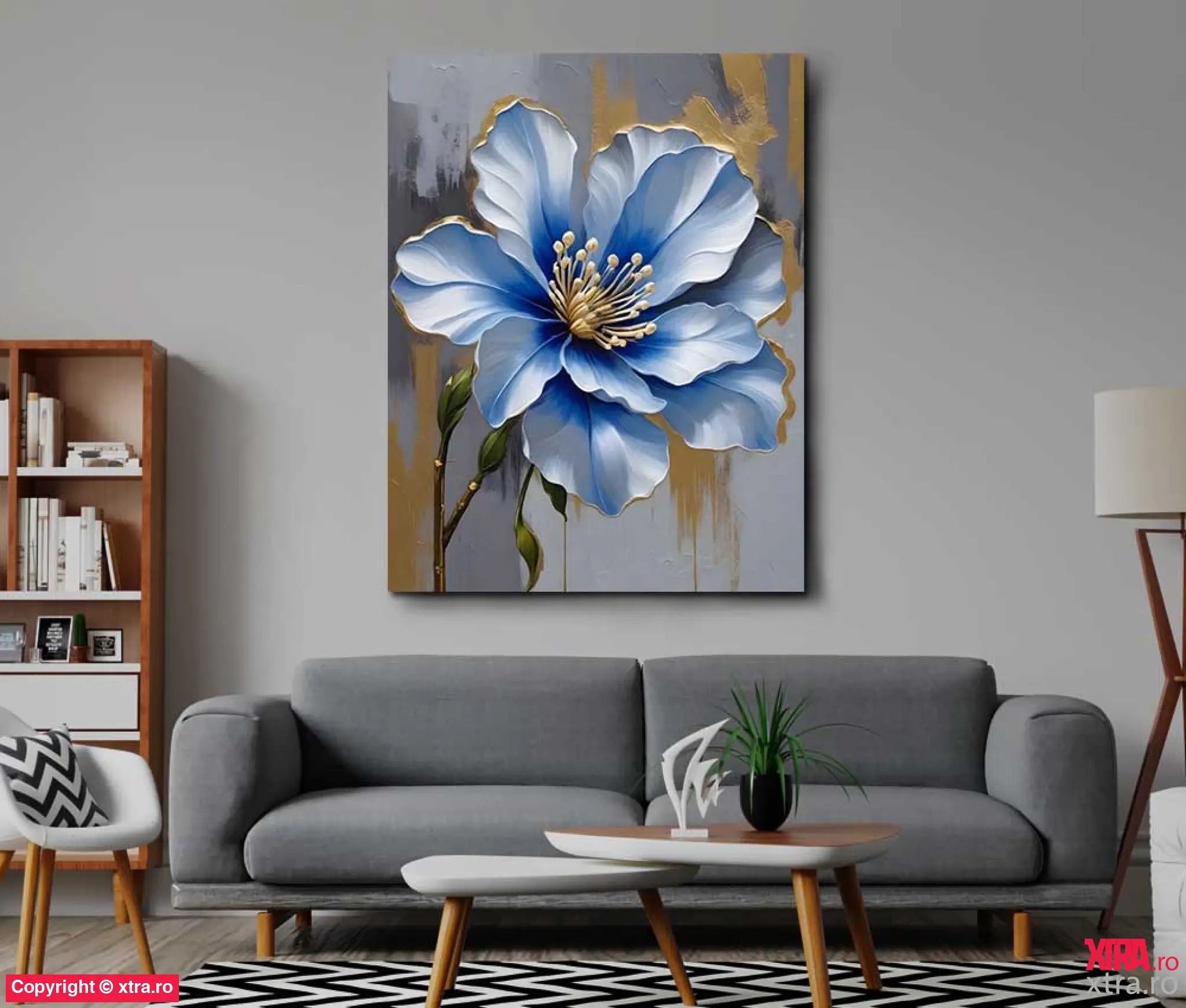 Blue Petals 2 - Artx Canvas