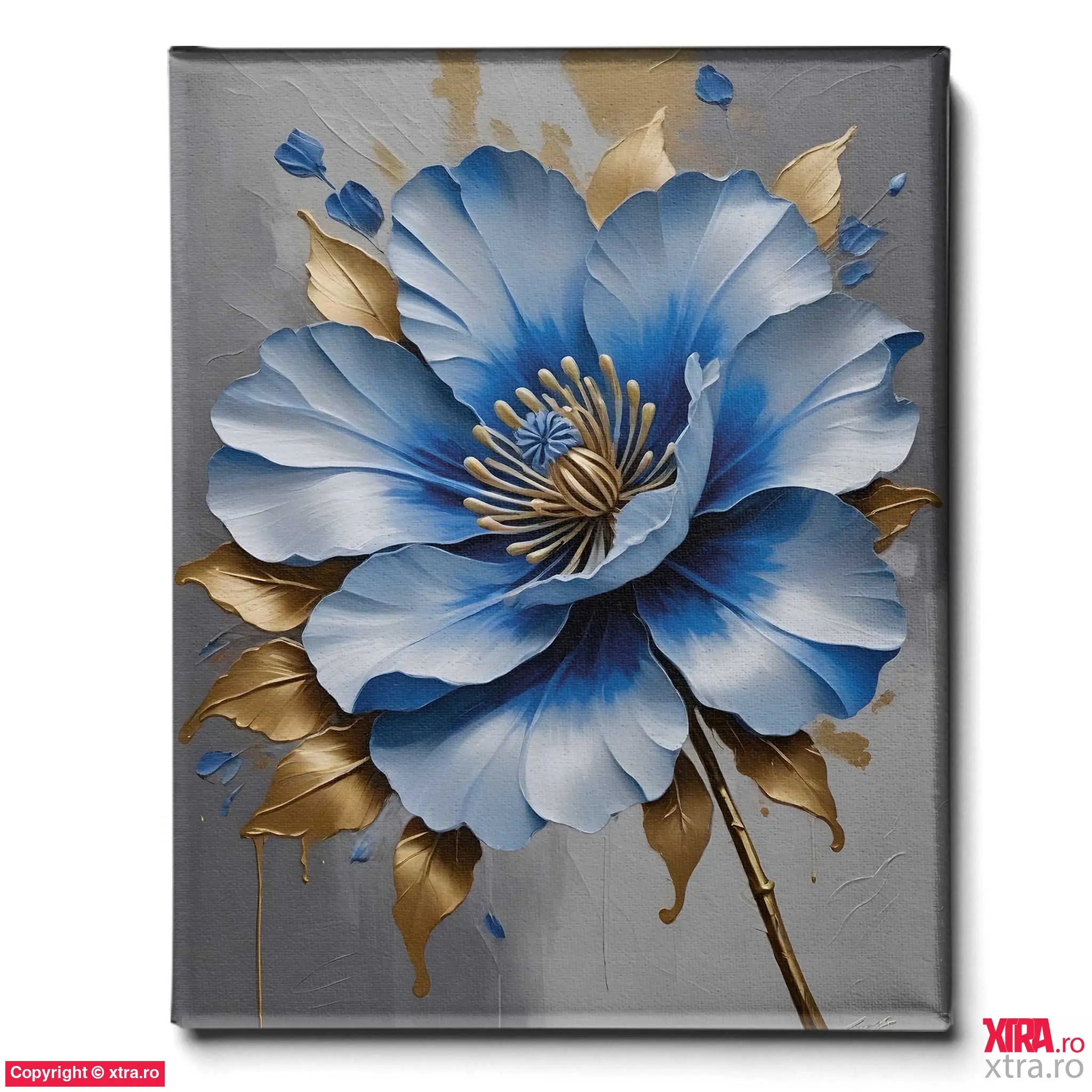 Blue Petals 4 - Artx Canvas