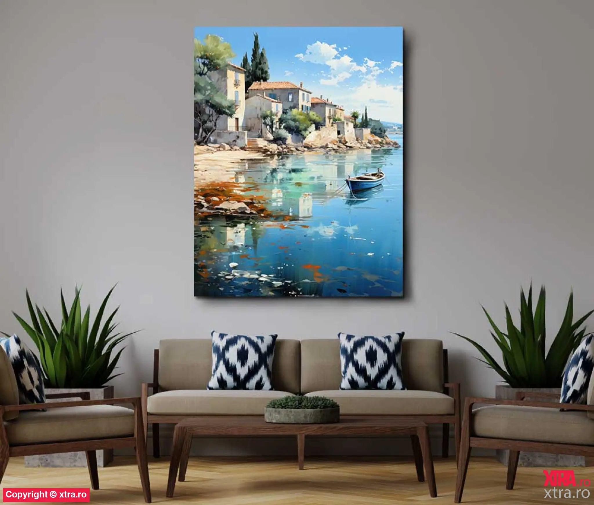 Cephalonia Boat - Artx Canvas