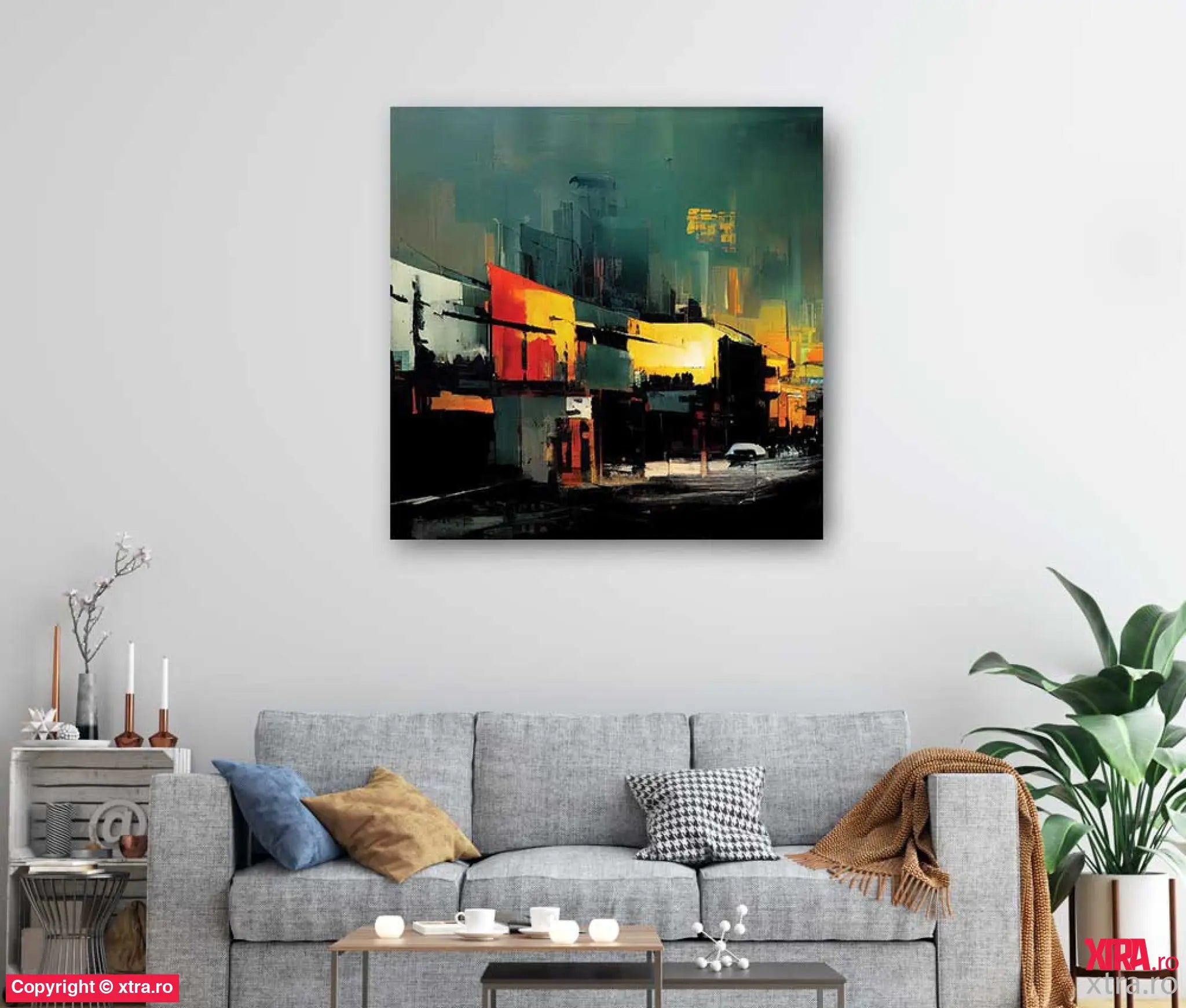 City At Sundown 4 - Artx Canvas