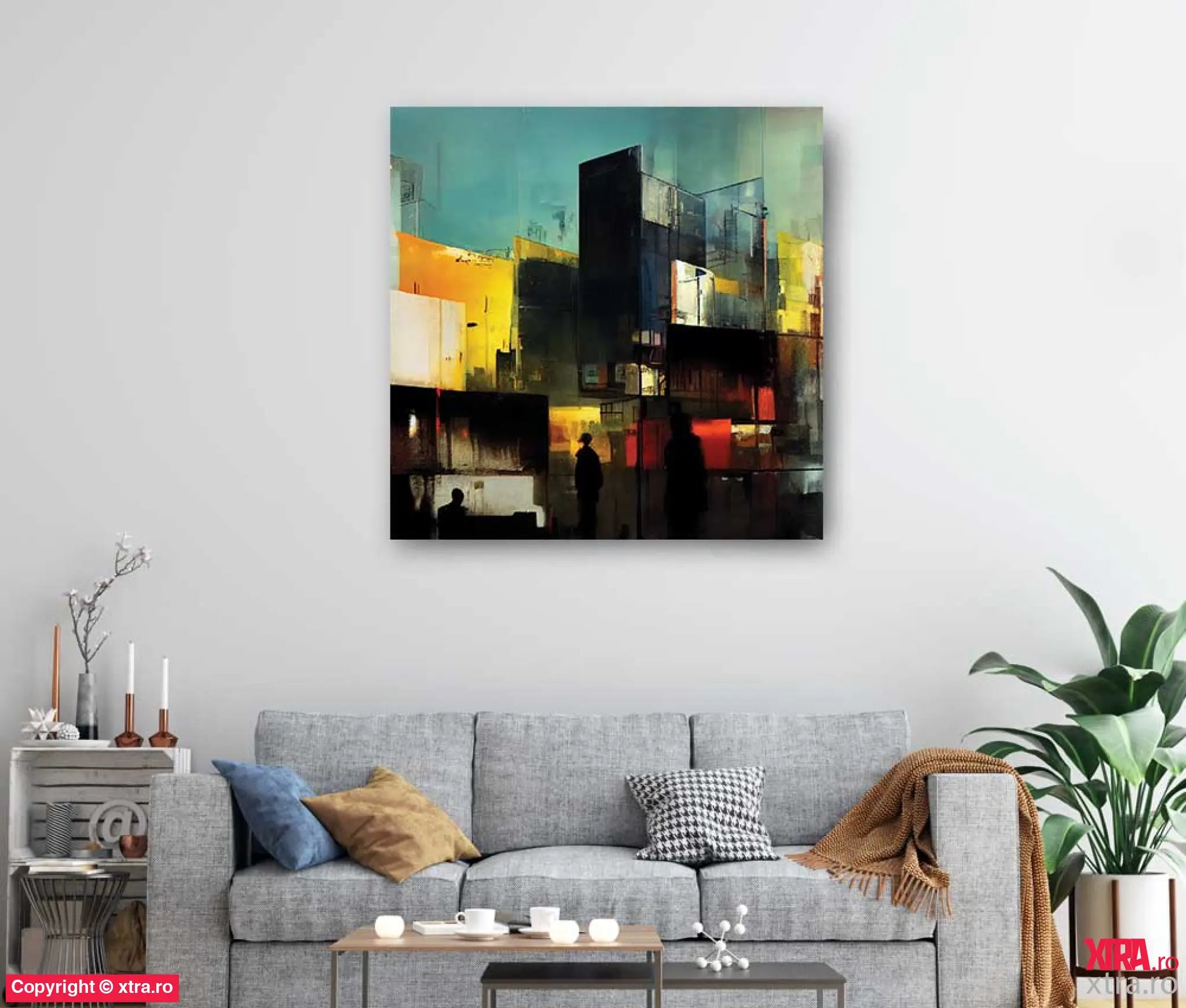 City At Sundown 5 - Artx Canvas