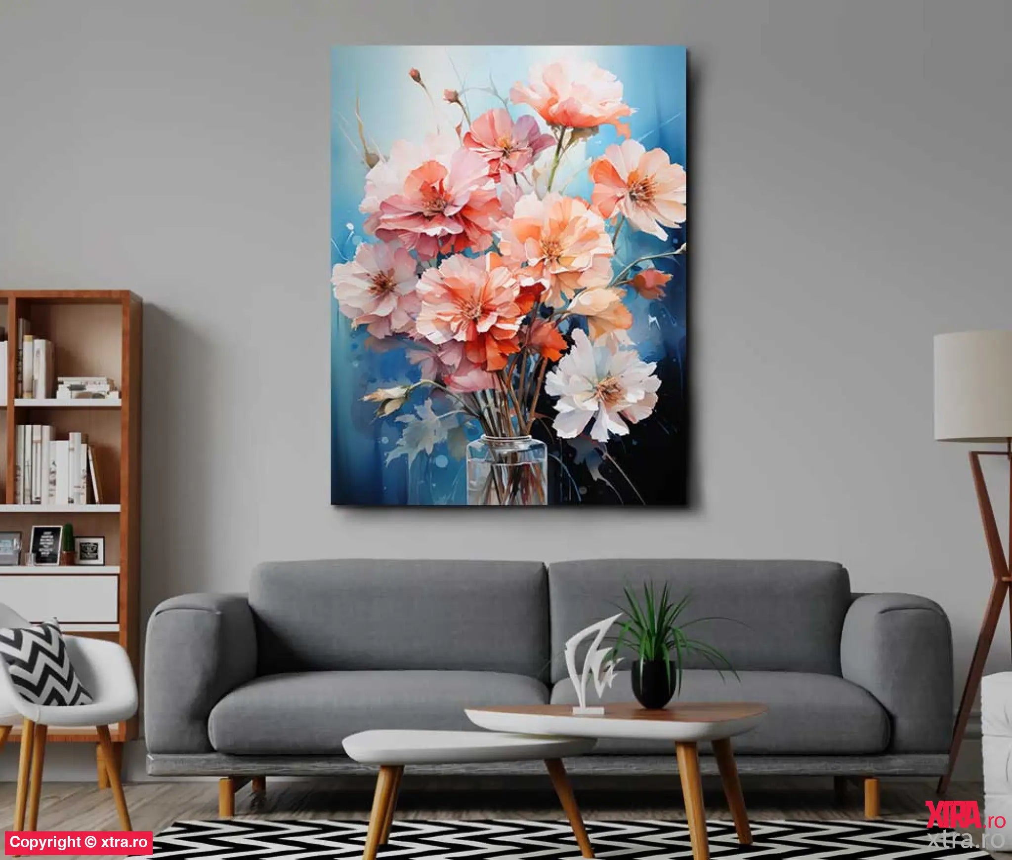 Daffodils In A Vase - Artx Canvas