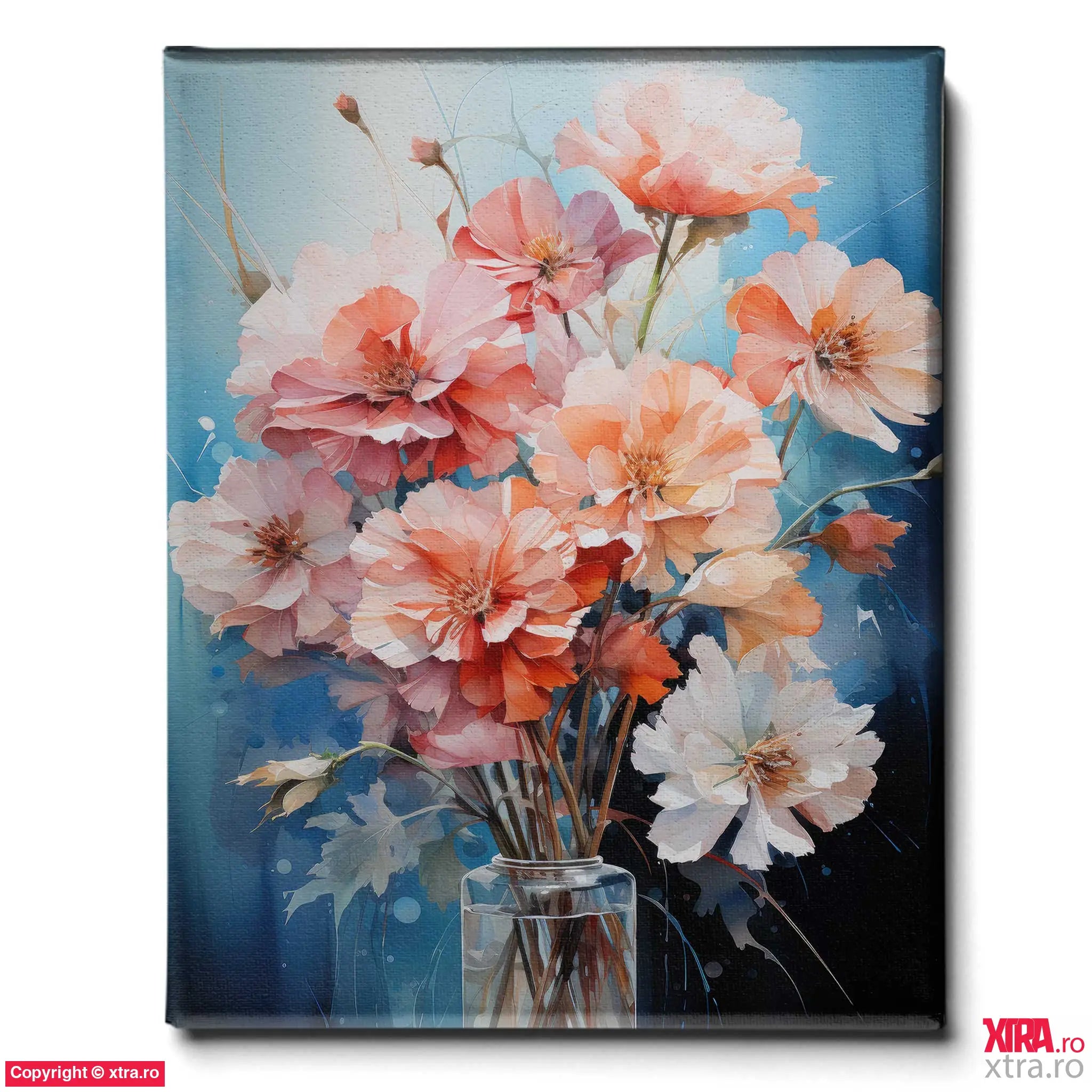 Daffodils In A Vase - Artx Canvas