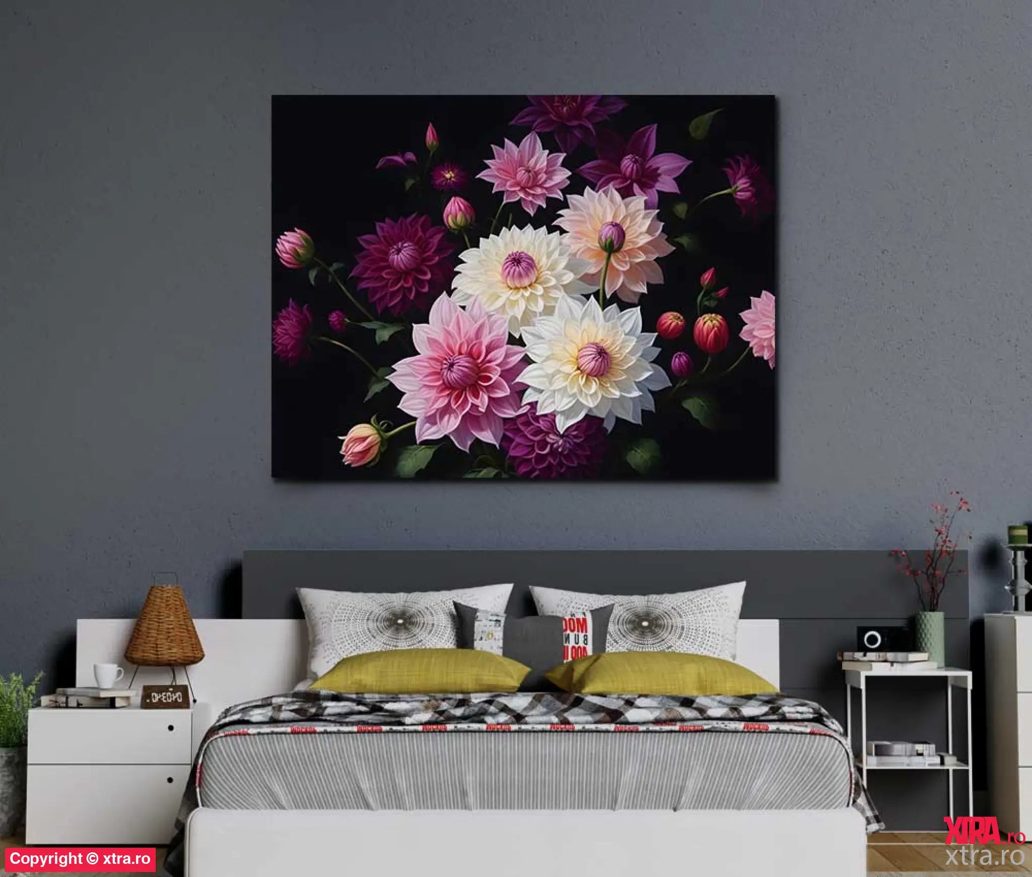 Dahlias & Lilies - Artx Canvas