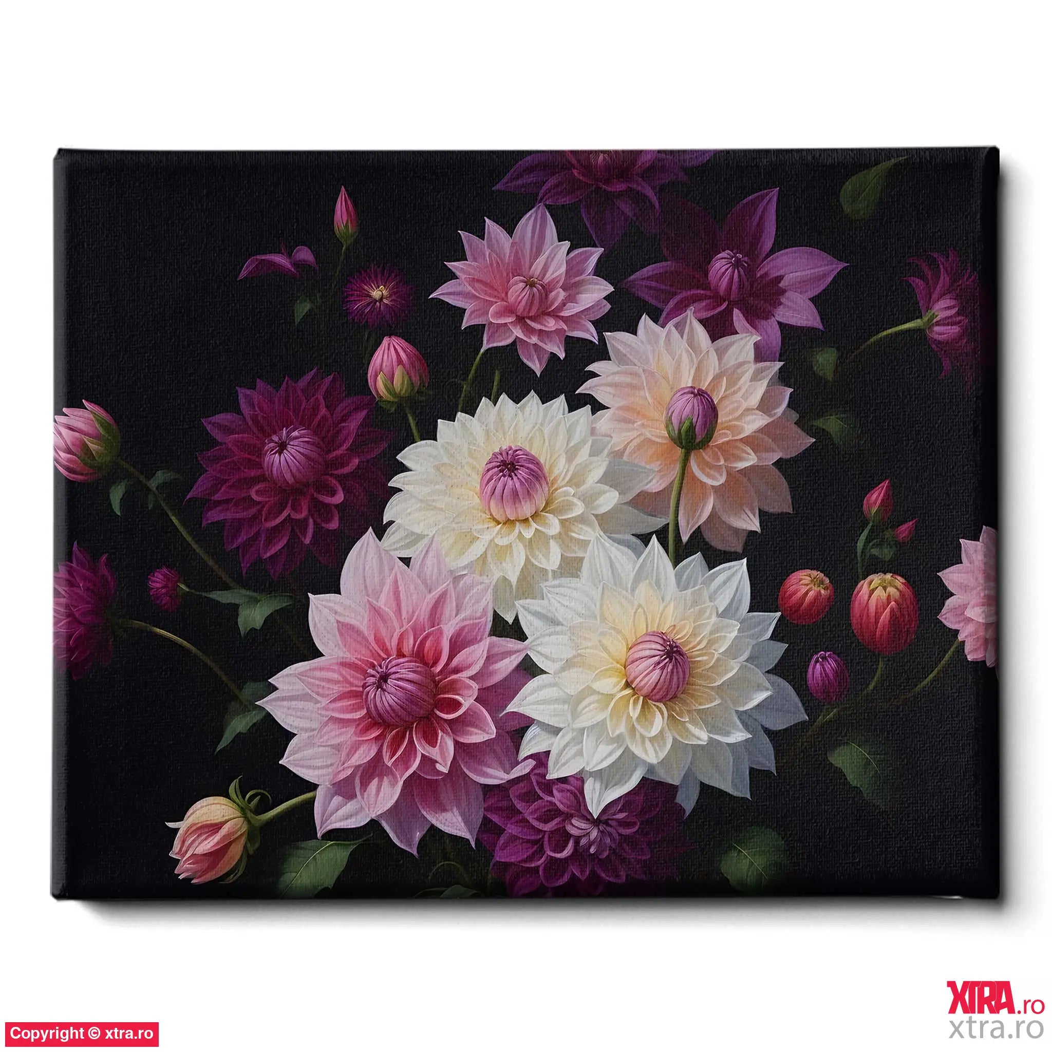 Dahlias & Lilies - Artx Canvas