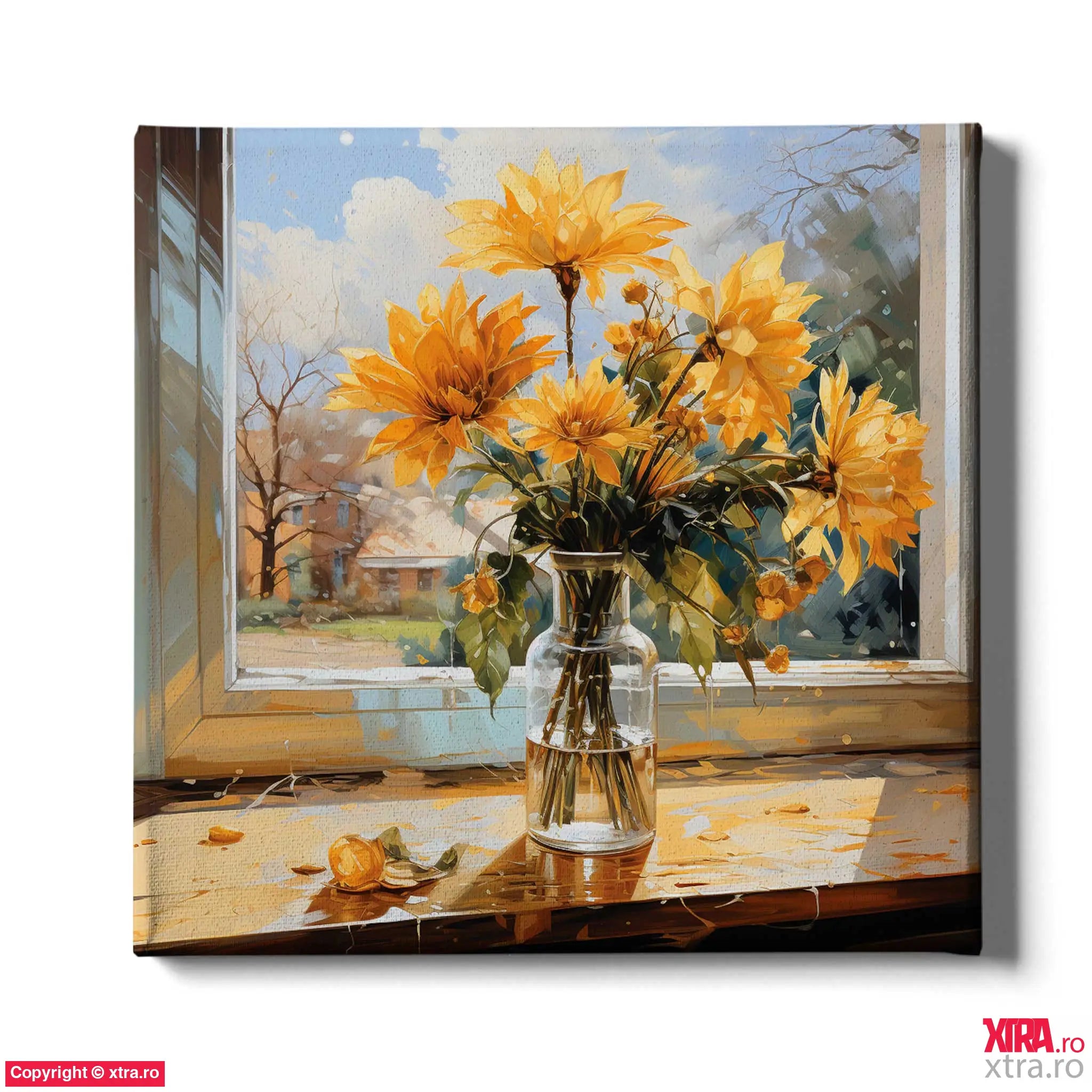 Flowery Window 1 - Artx Canvas