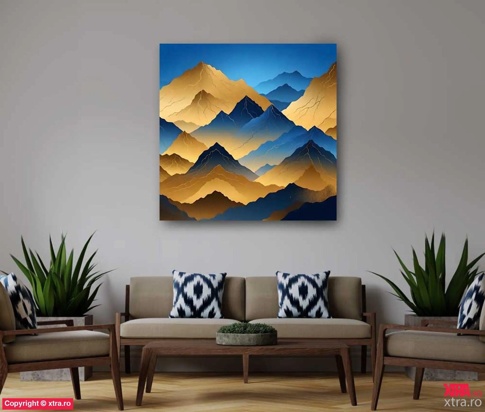 Gold Mountains 2 - Artx Canvas