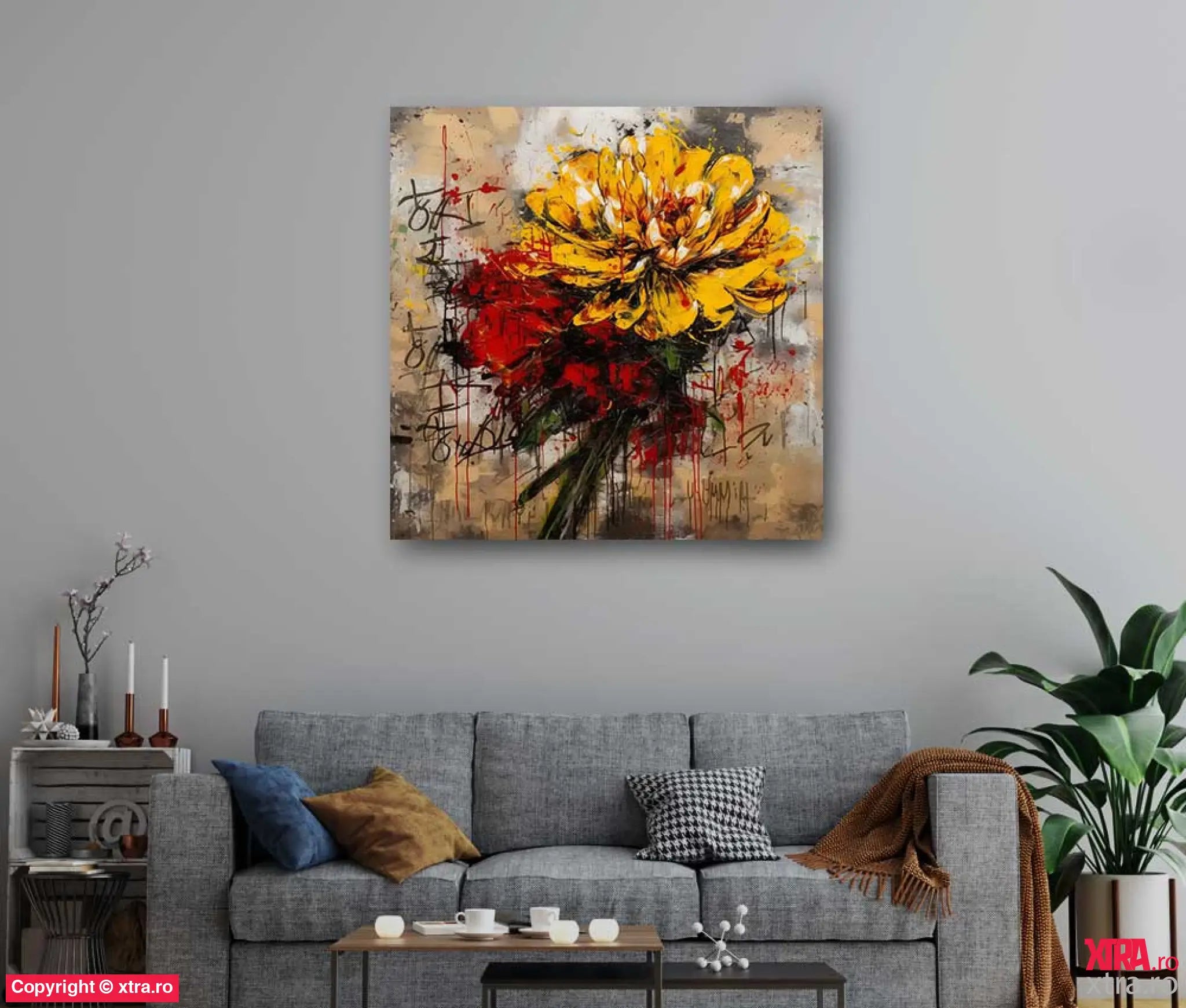 Graffitti Flowers 1 - Artx Canvas