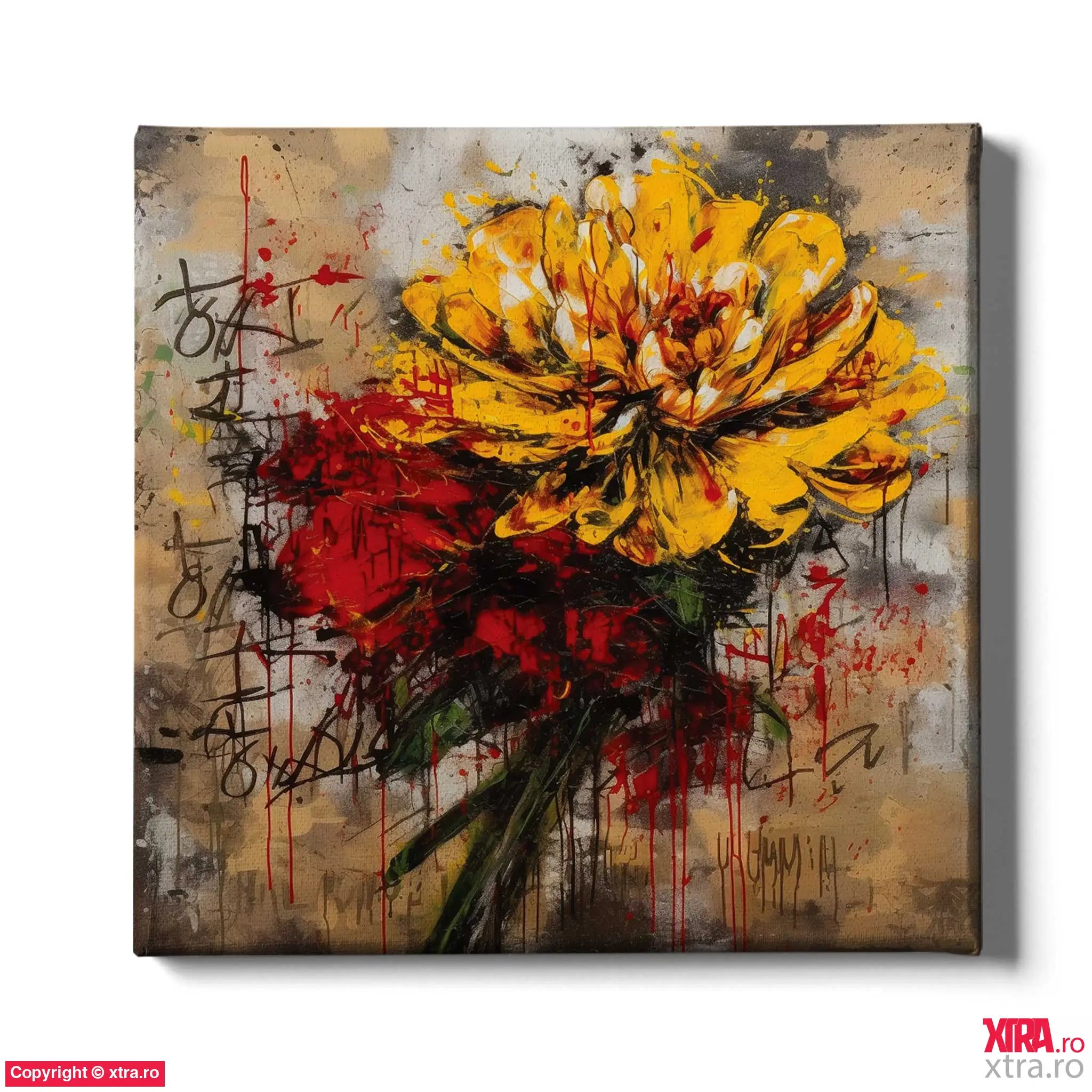 Graffitti Flowers 1 - Artx Canvas