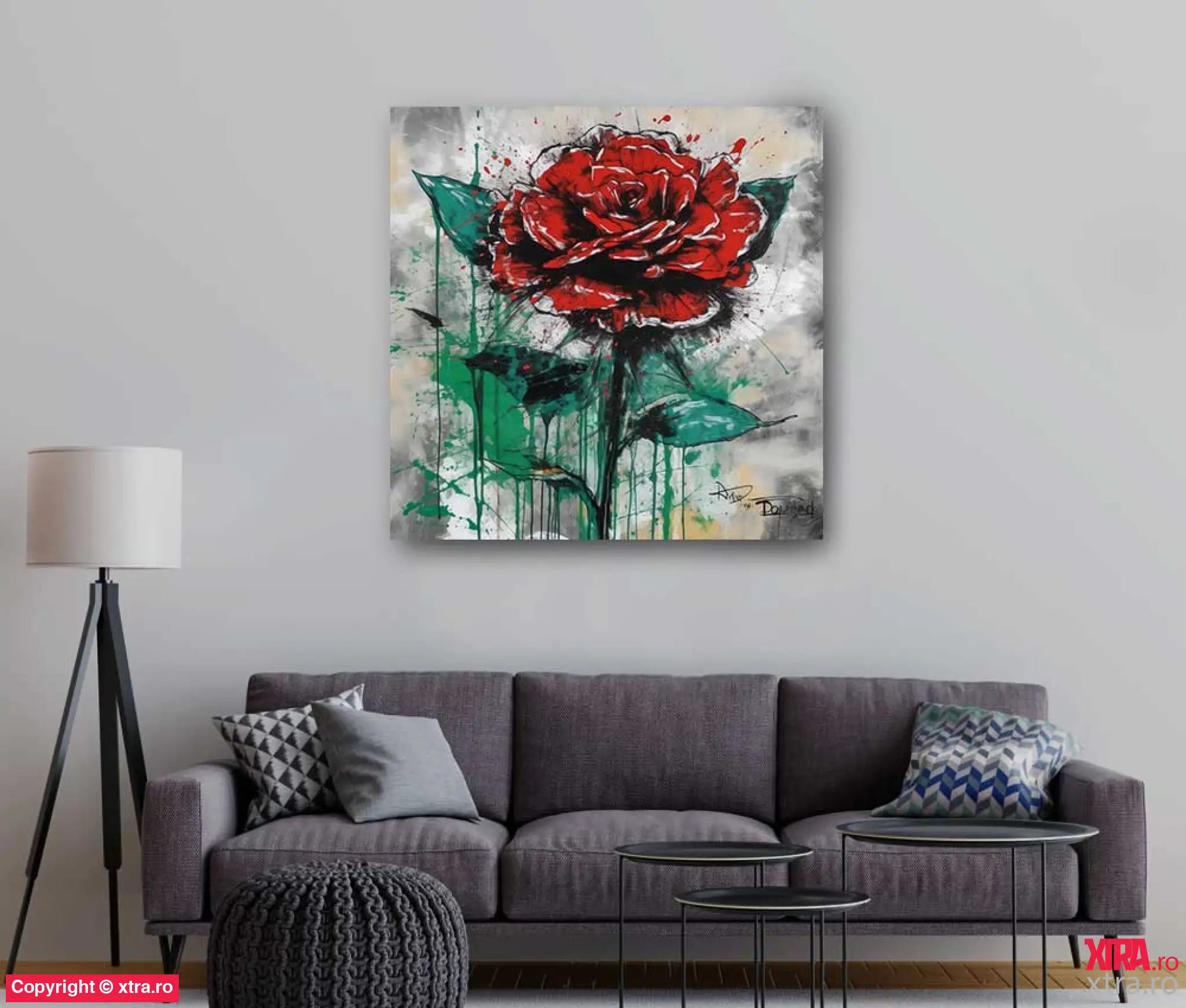 Graffitti Flowers 3 - Artx Canvas