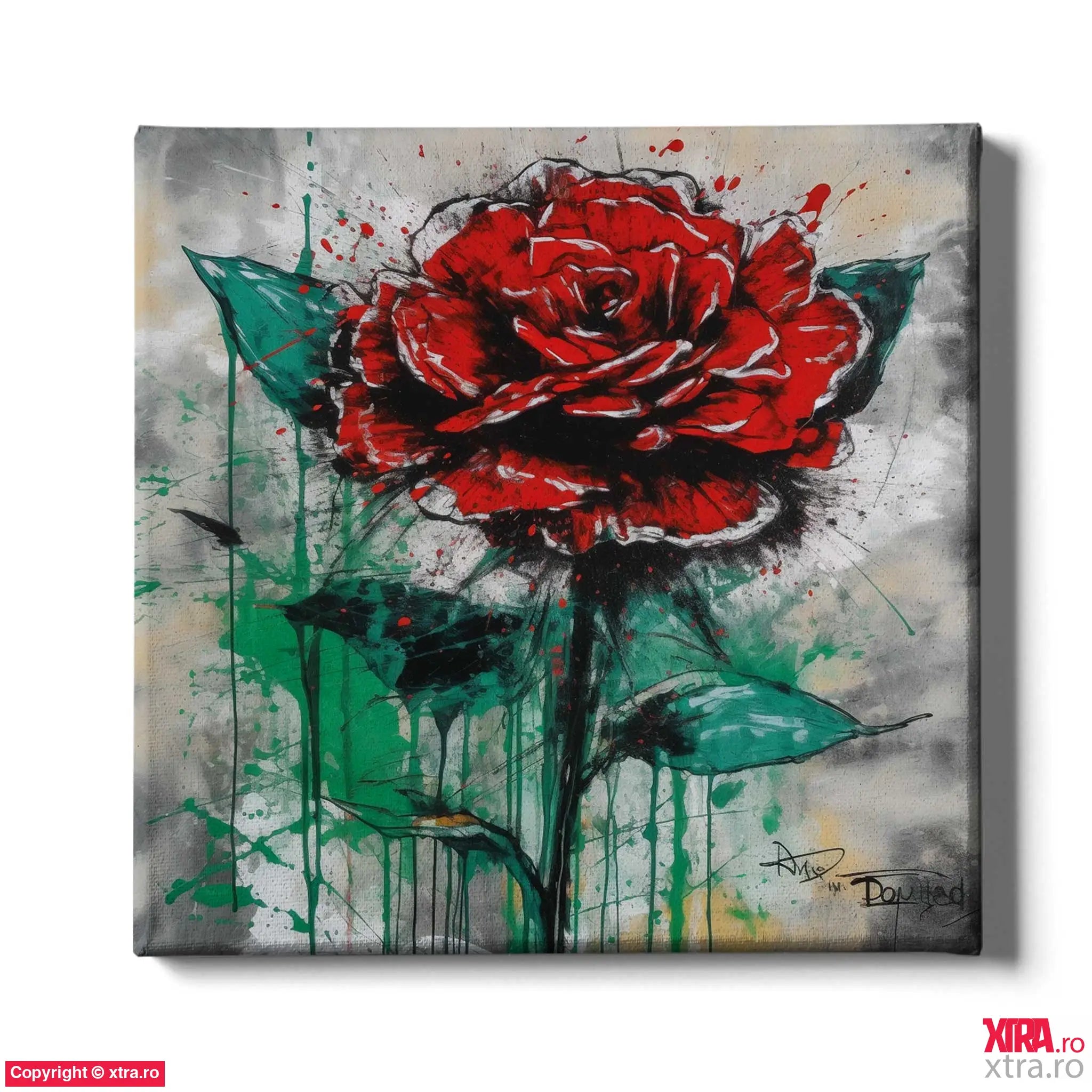 Graffitti Flowers 3 - Artx Canvas