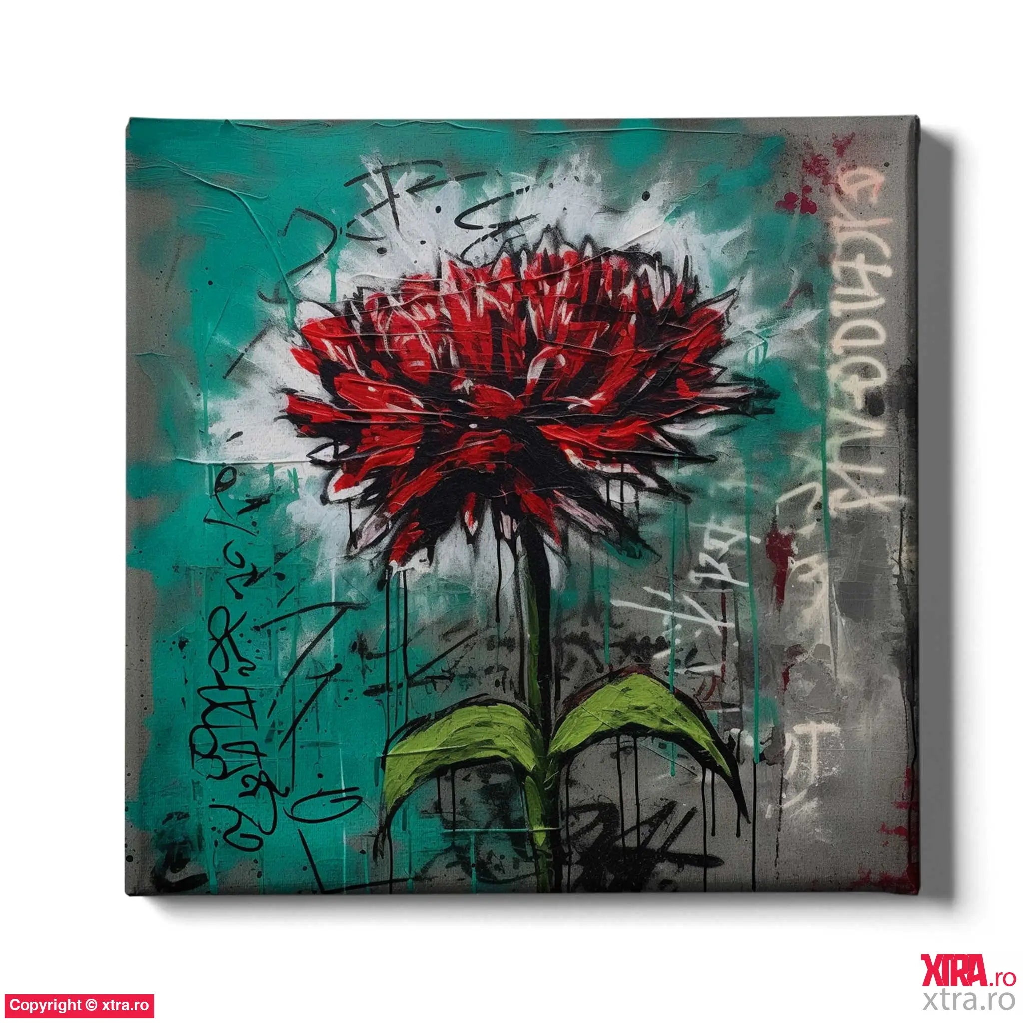 Graffitti Flowers 4 - Artx Canvas