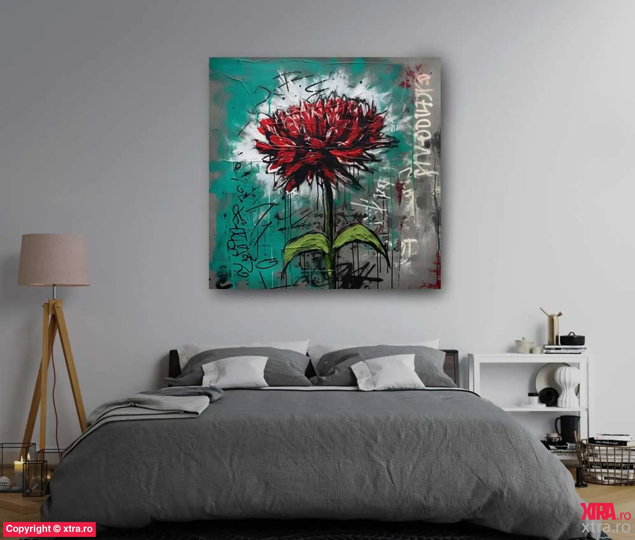 Graffitti Flowers 4 - Artx Canvas