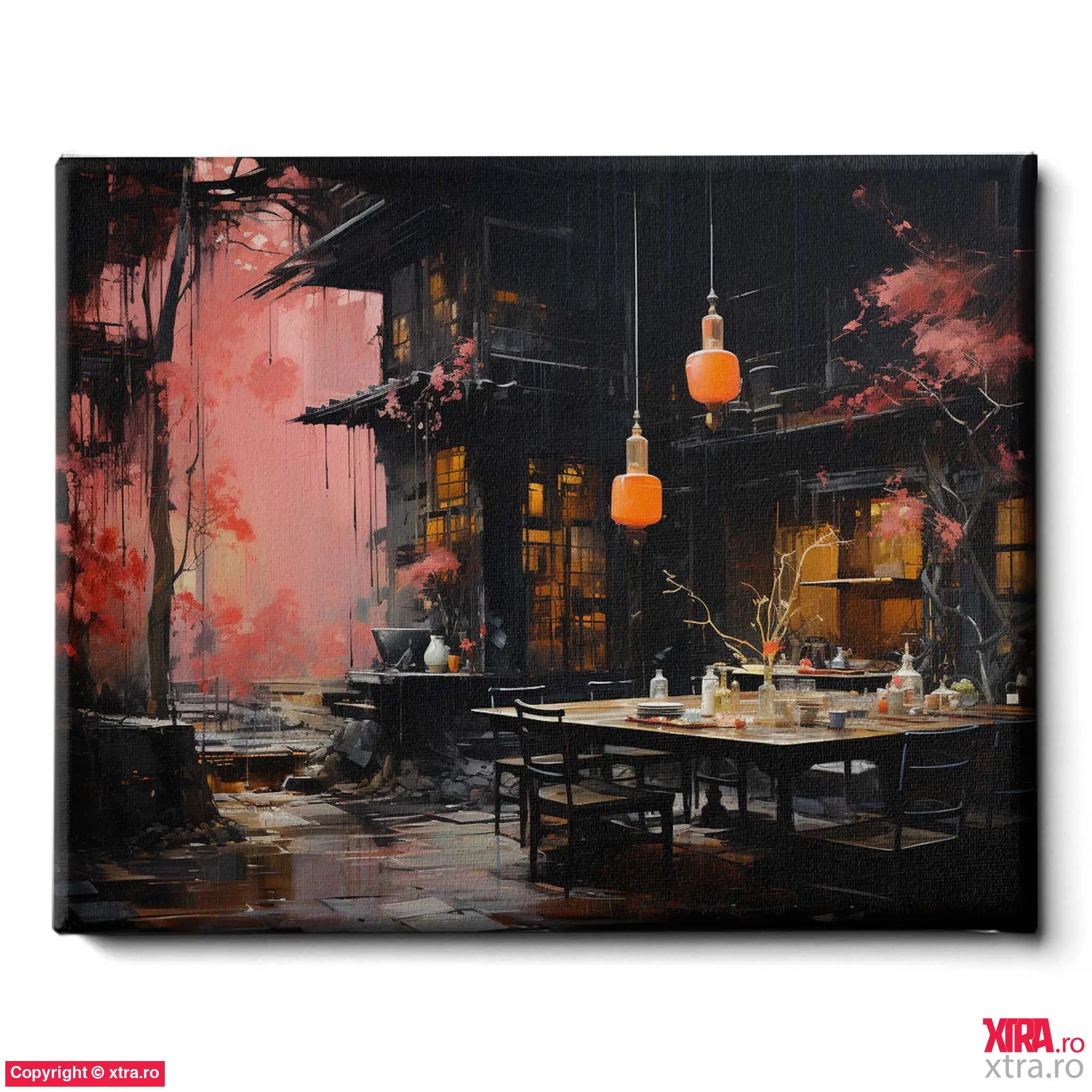 Kyoto At Dinner - Artx Canvas