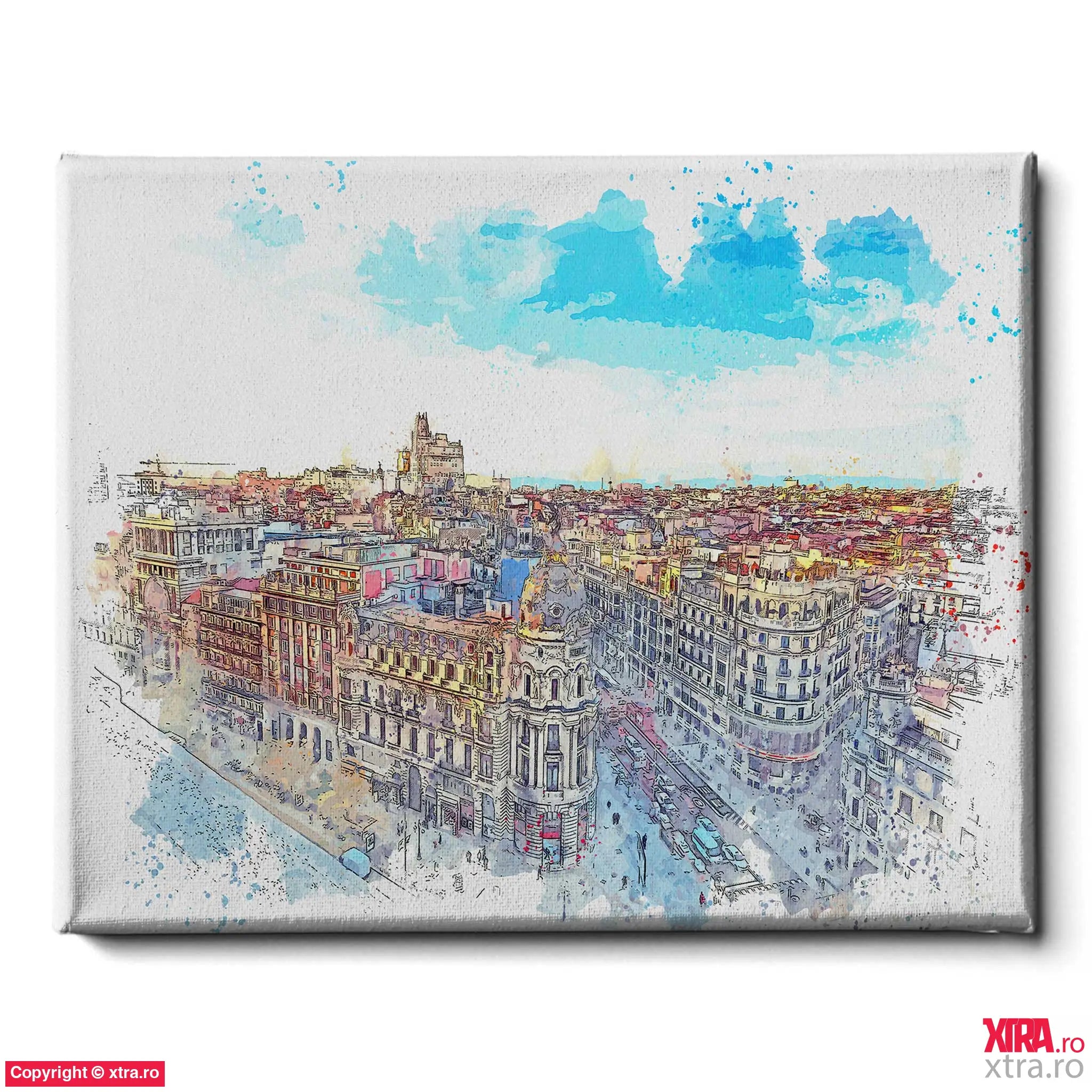 Madrid Sketch -Artx Canvas