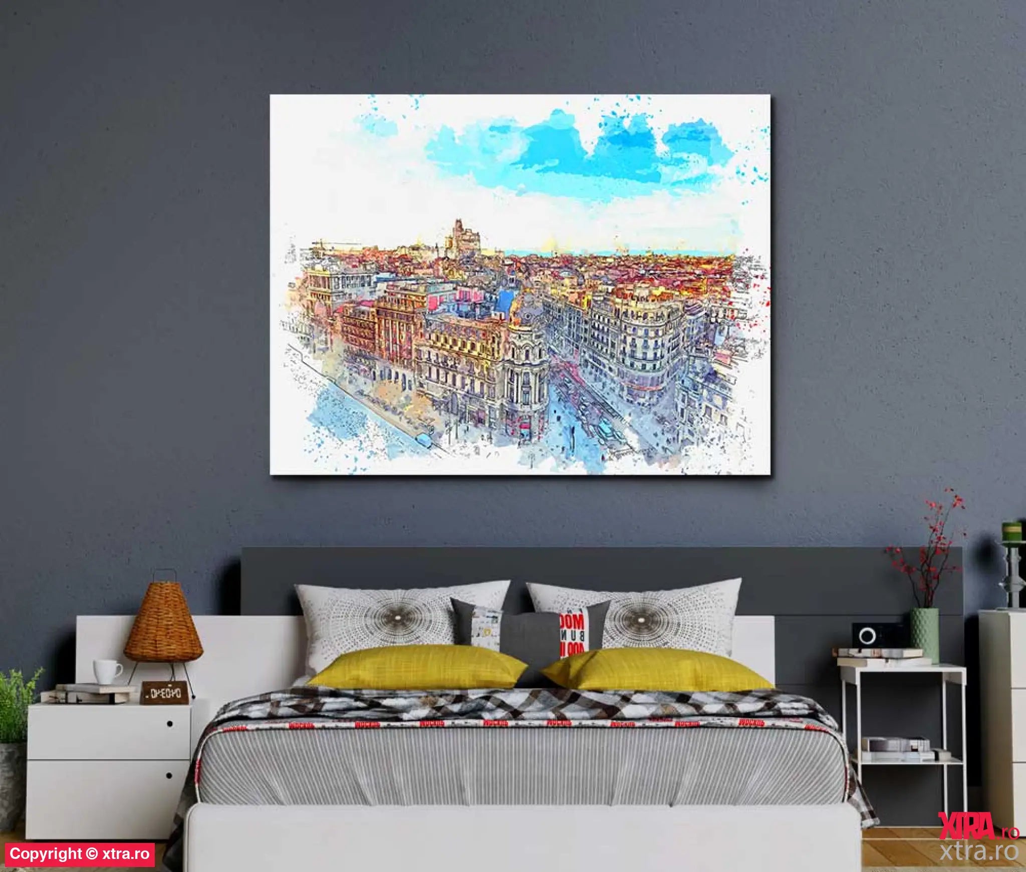 Madrid Sketch -Artx Canvas