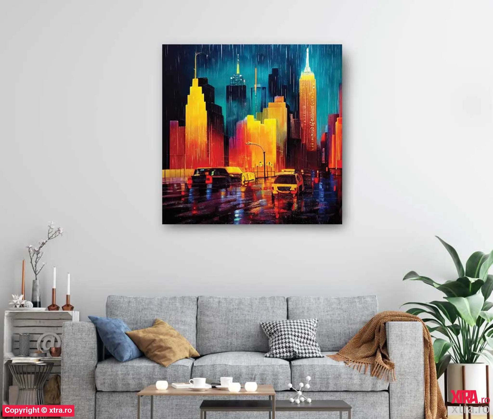 New York At Night 4 - Artx Canvas