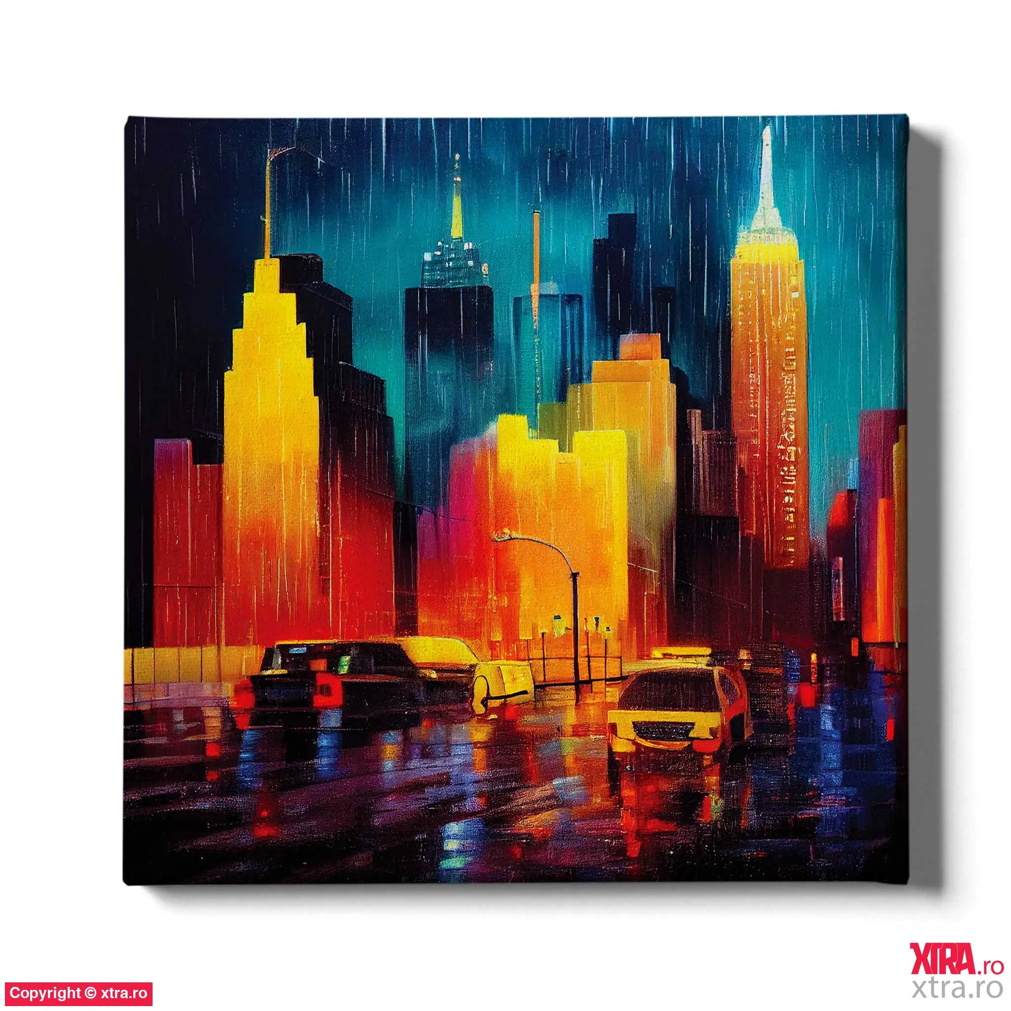 New York At Night 4 - Artx Canvas