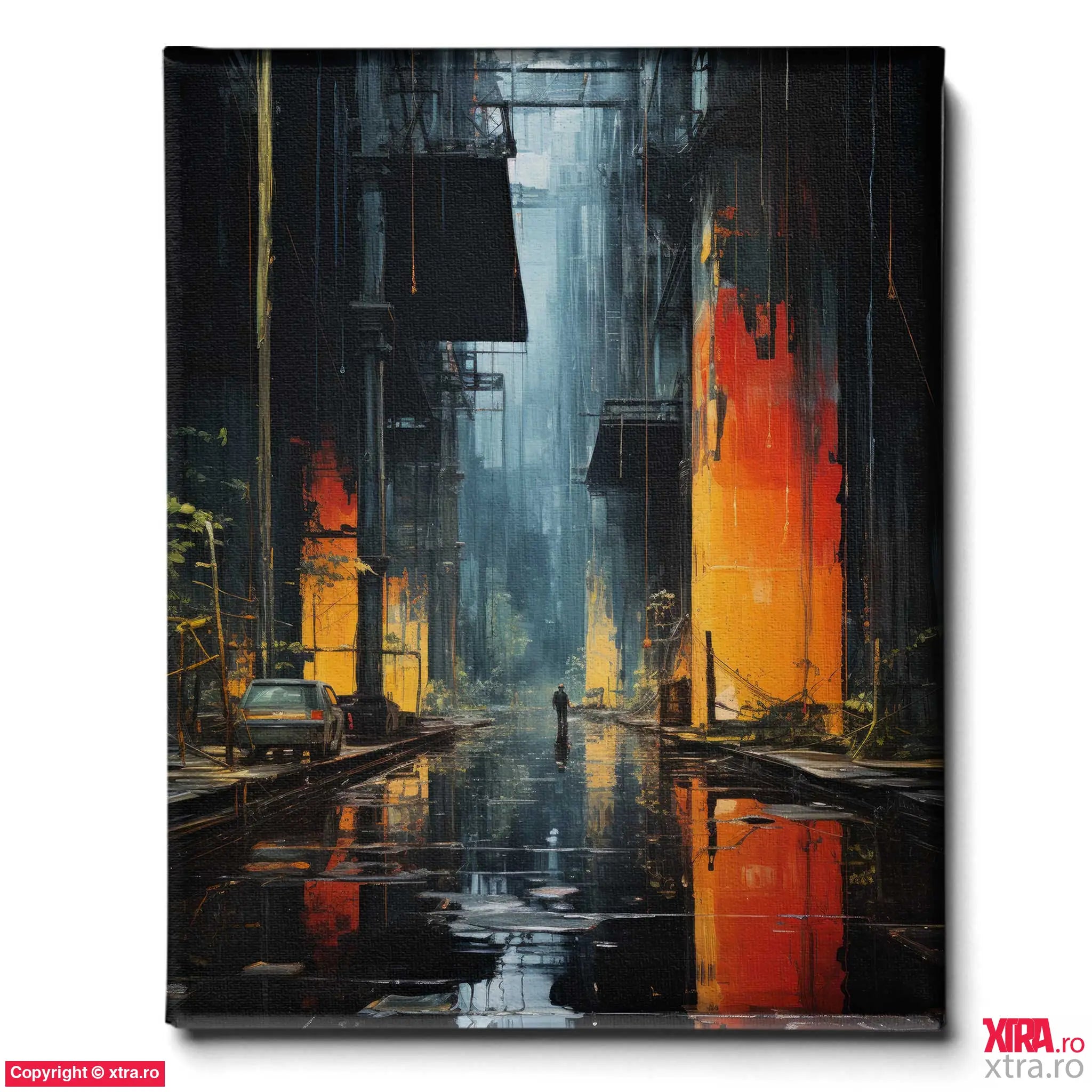 New York In Dark - Artx Canvas