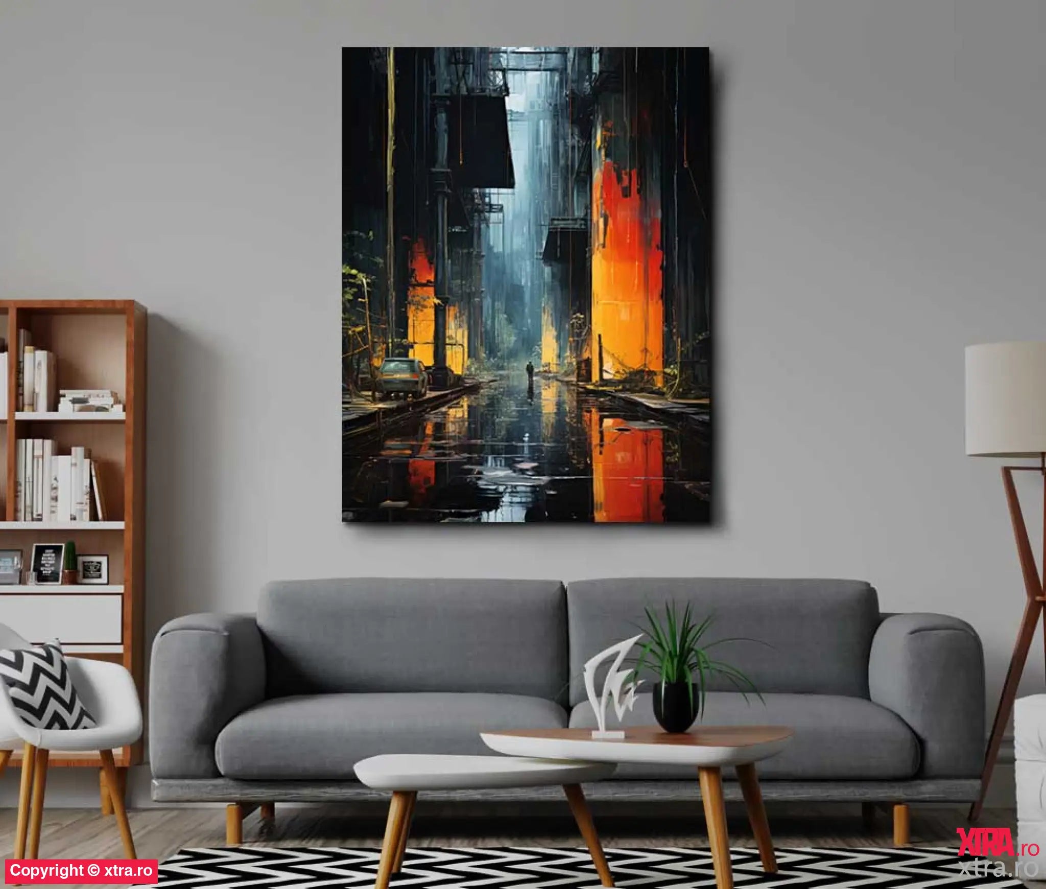 New York In Dark - Artx Canvas