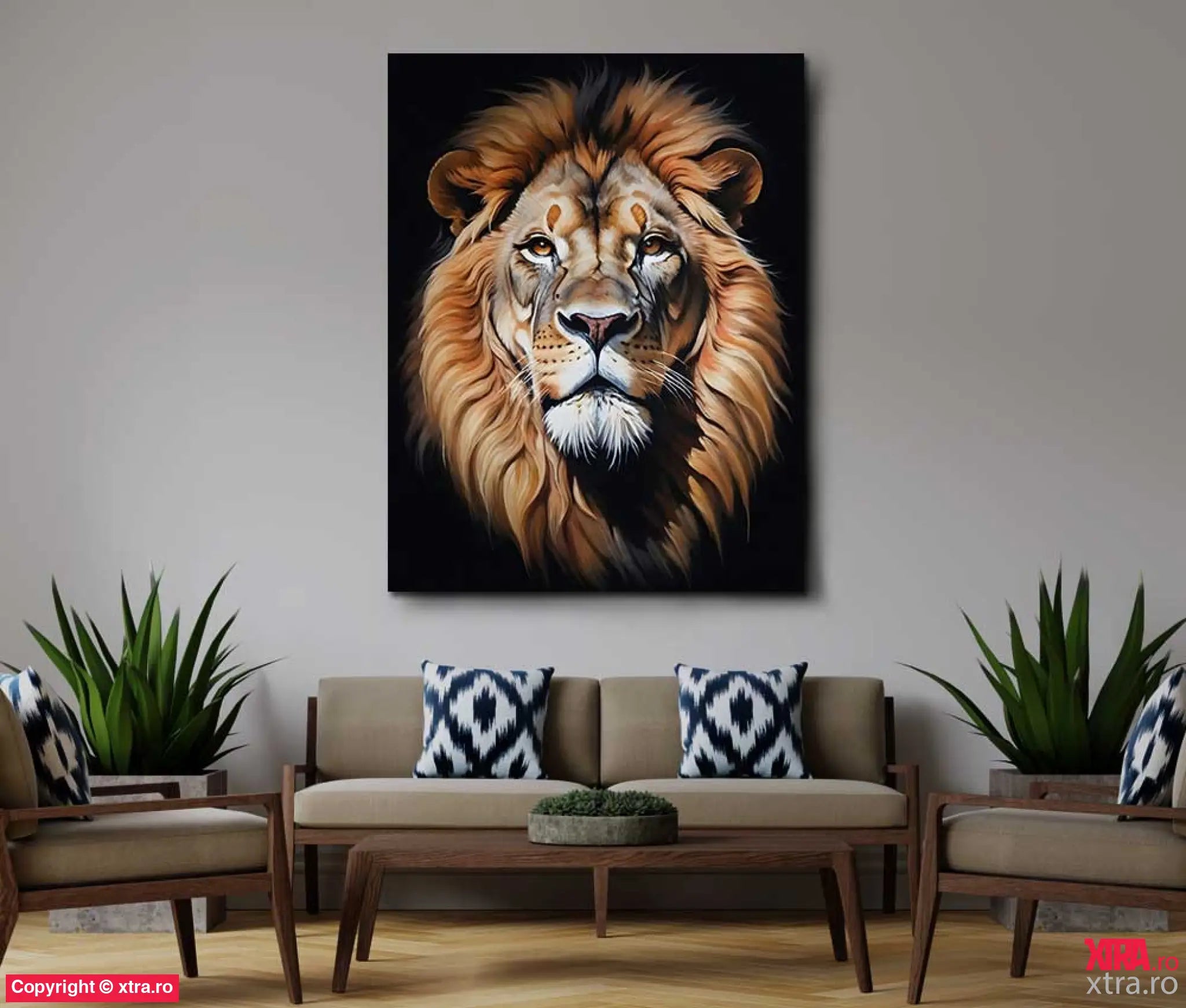 Painted Lion - Artx Canvas