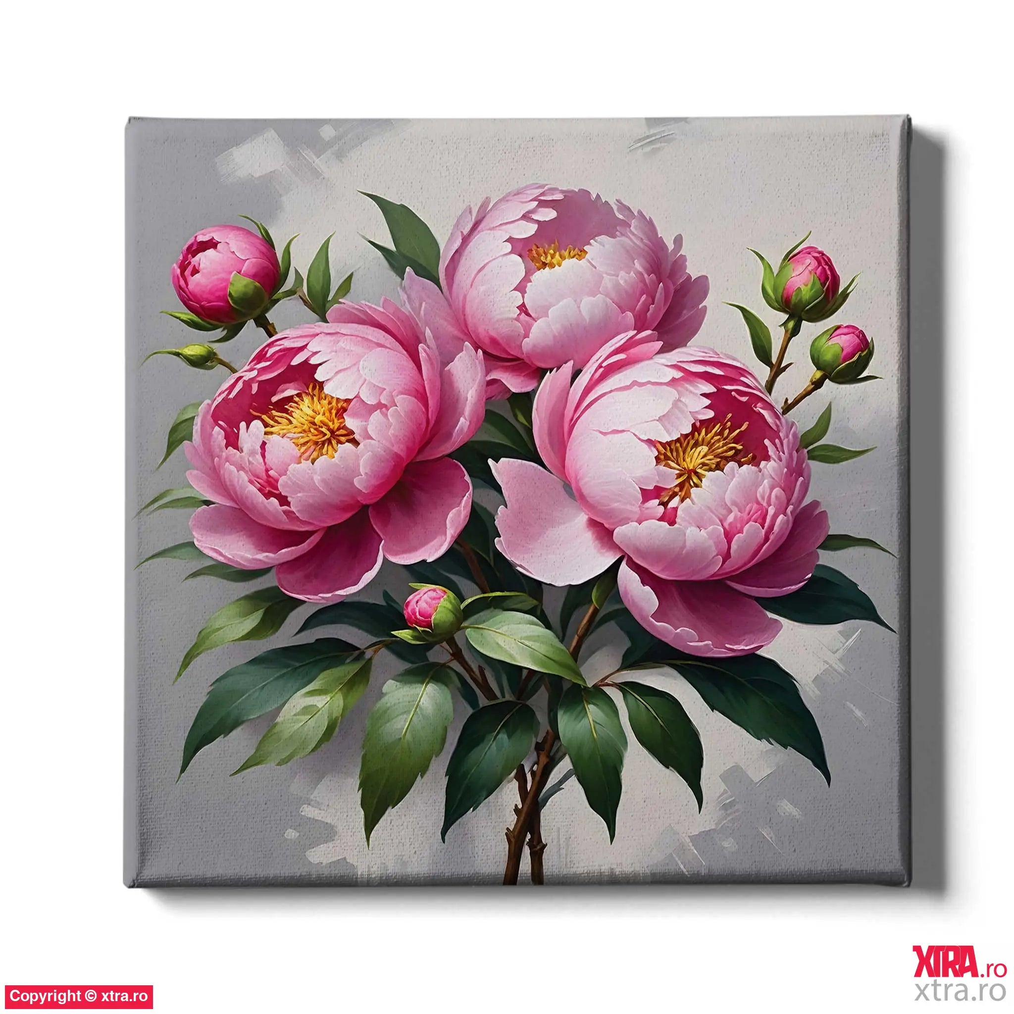 Painted Peonies - Artx Canvas