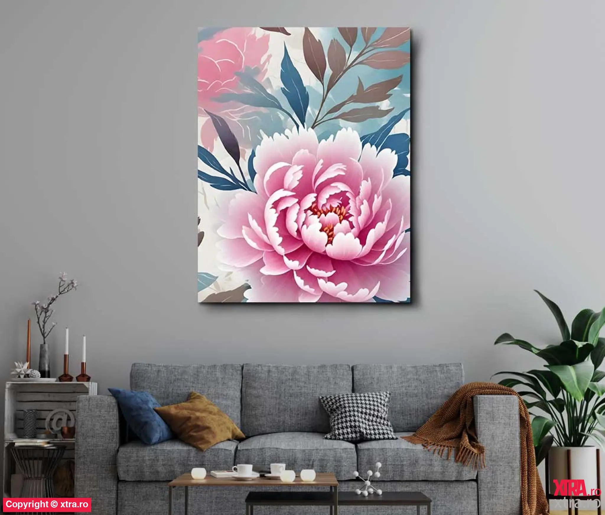 Peony Wall 1 - Artx Canvas