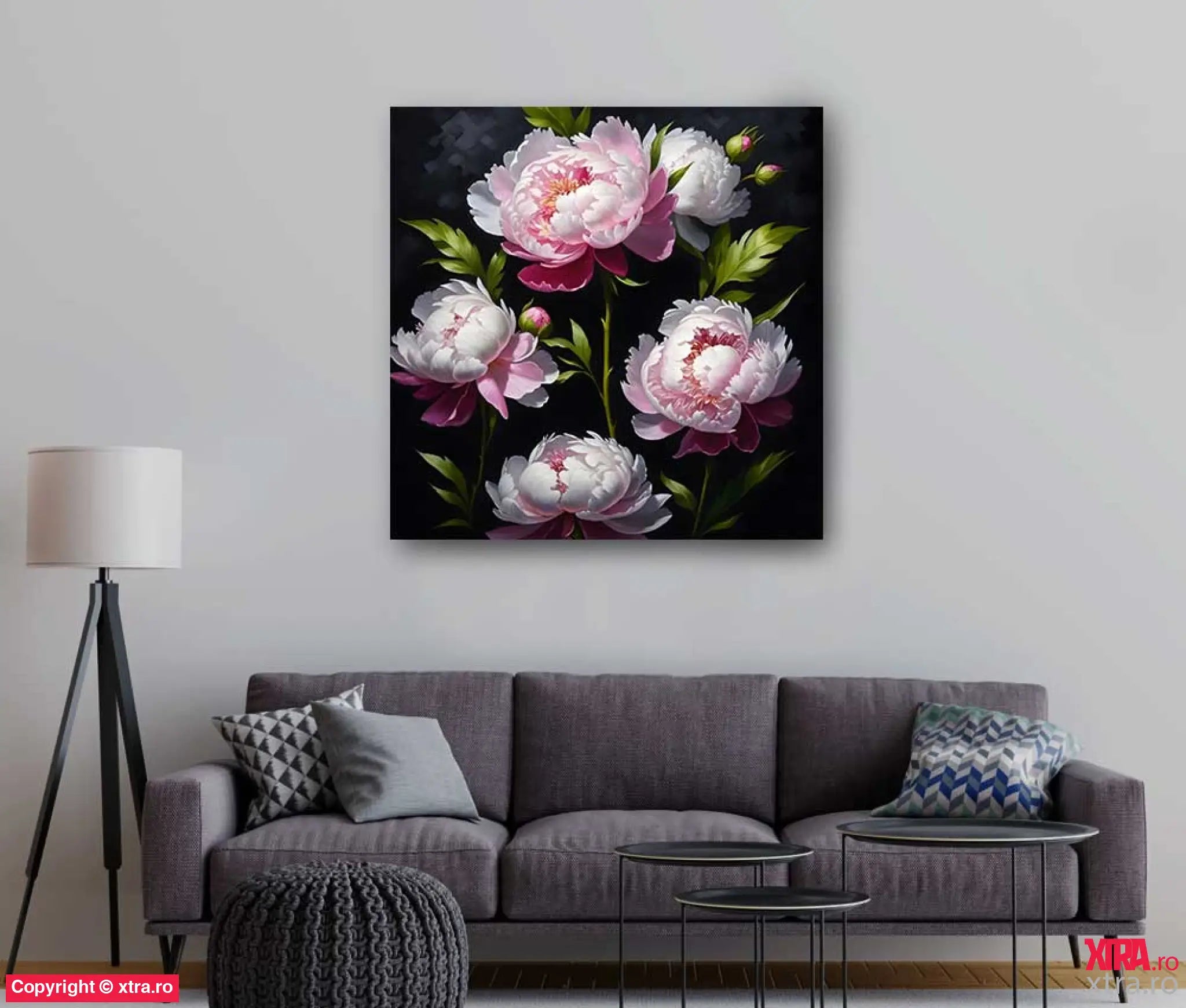 Pink & White - Artx Canvas