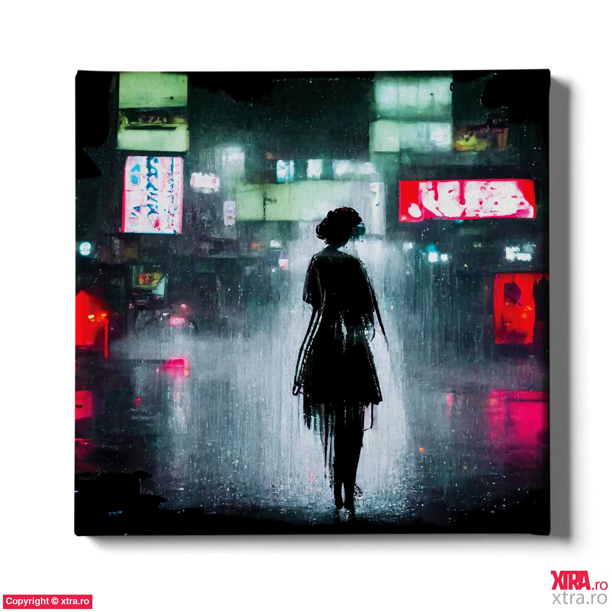 Rain In Tokyo 1 - Artx Canvas