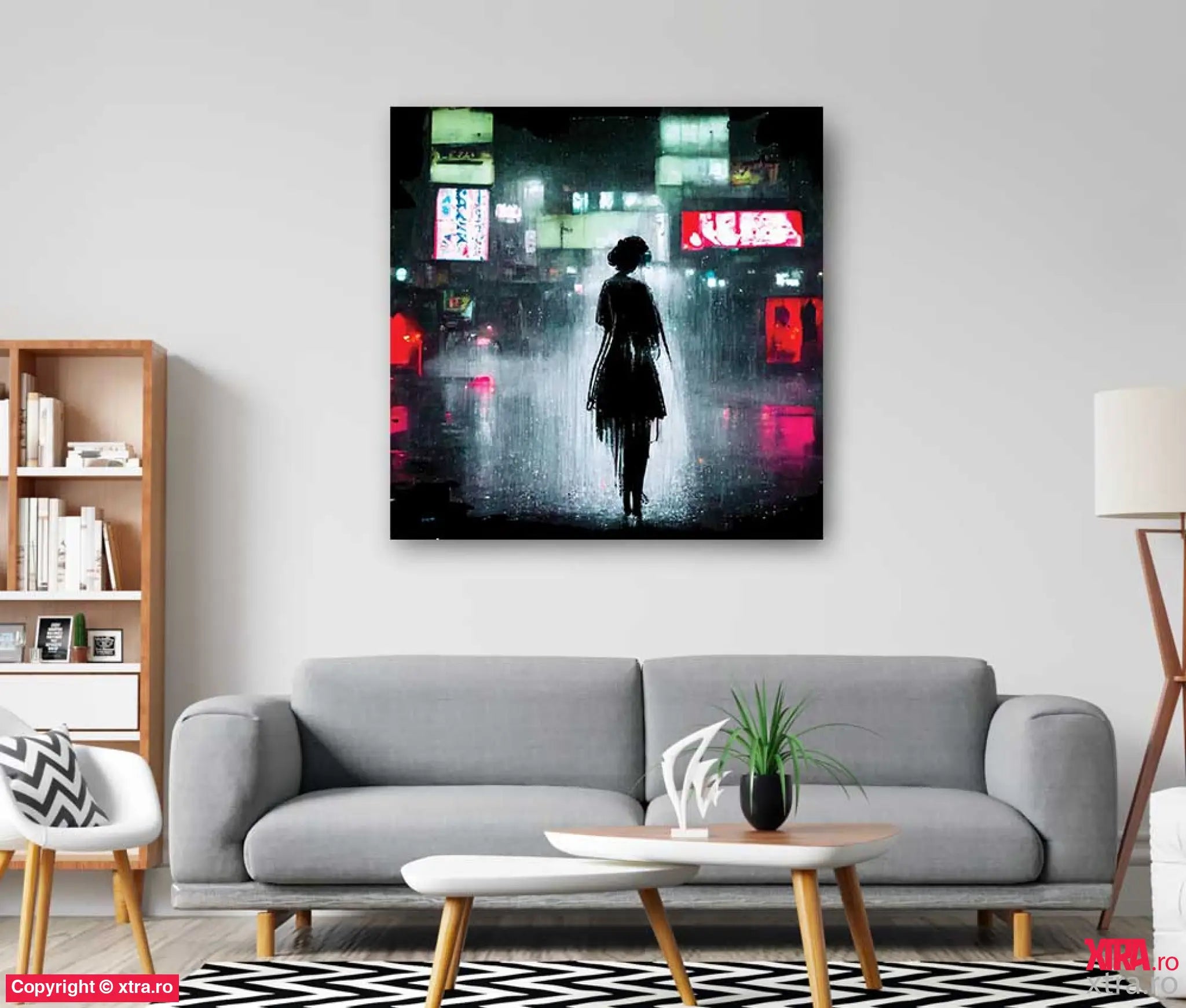 Rain In Tokyo 1 - Artx Canvas