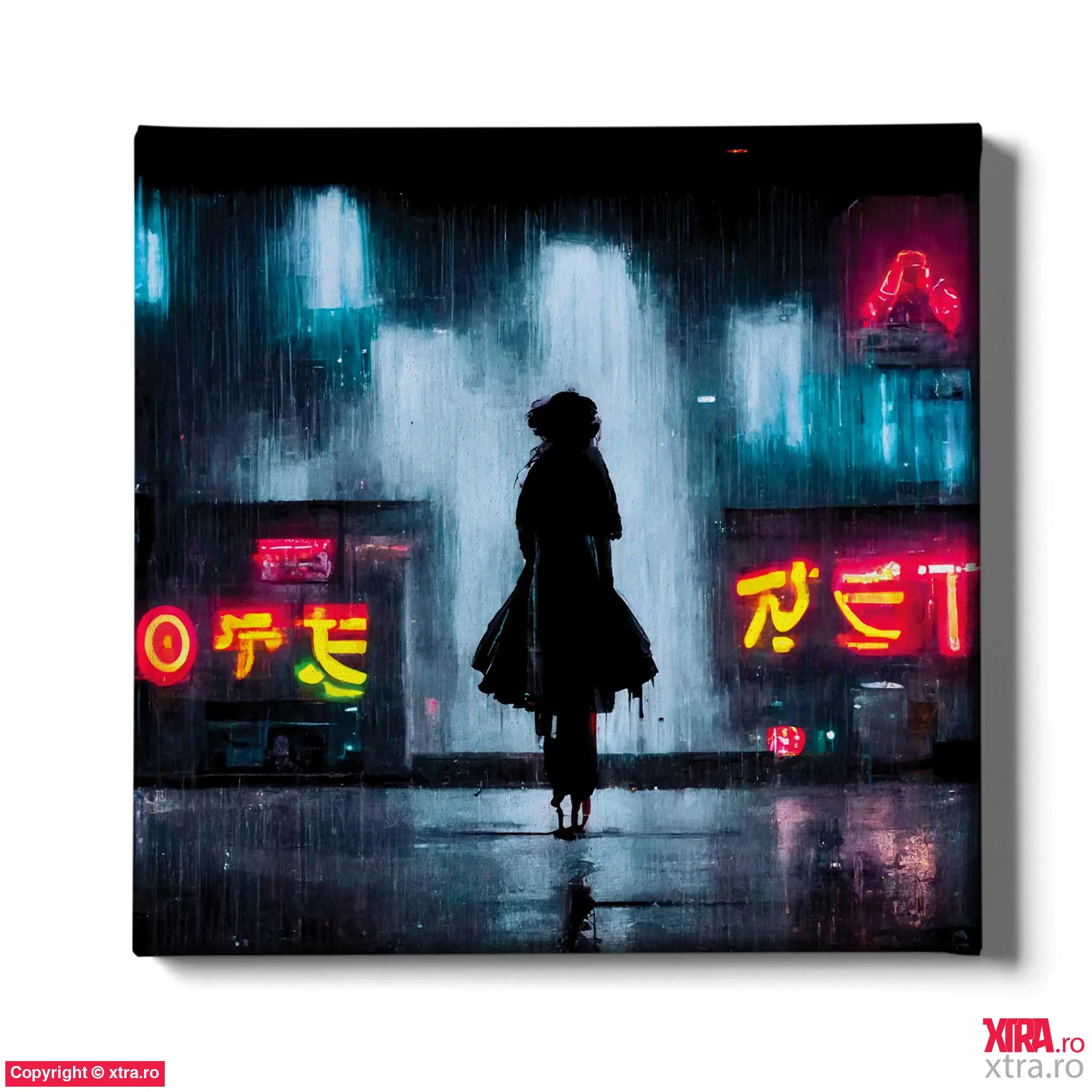 Rain In Tokyo 2 - Artx Canvas