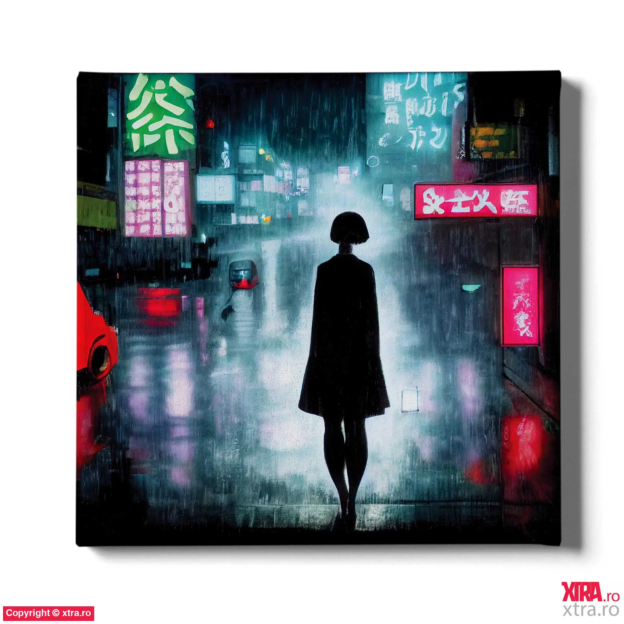 Rain In Tokyo 3 - Artx Canvas