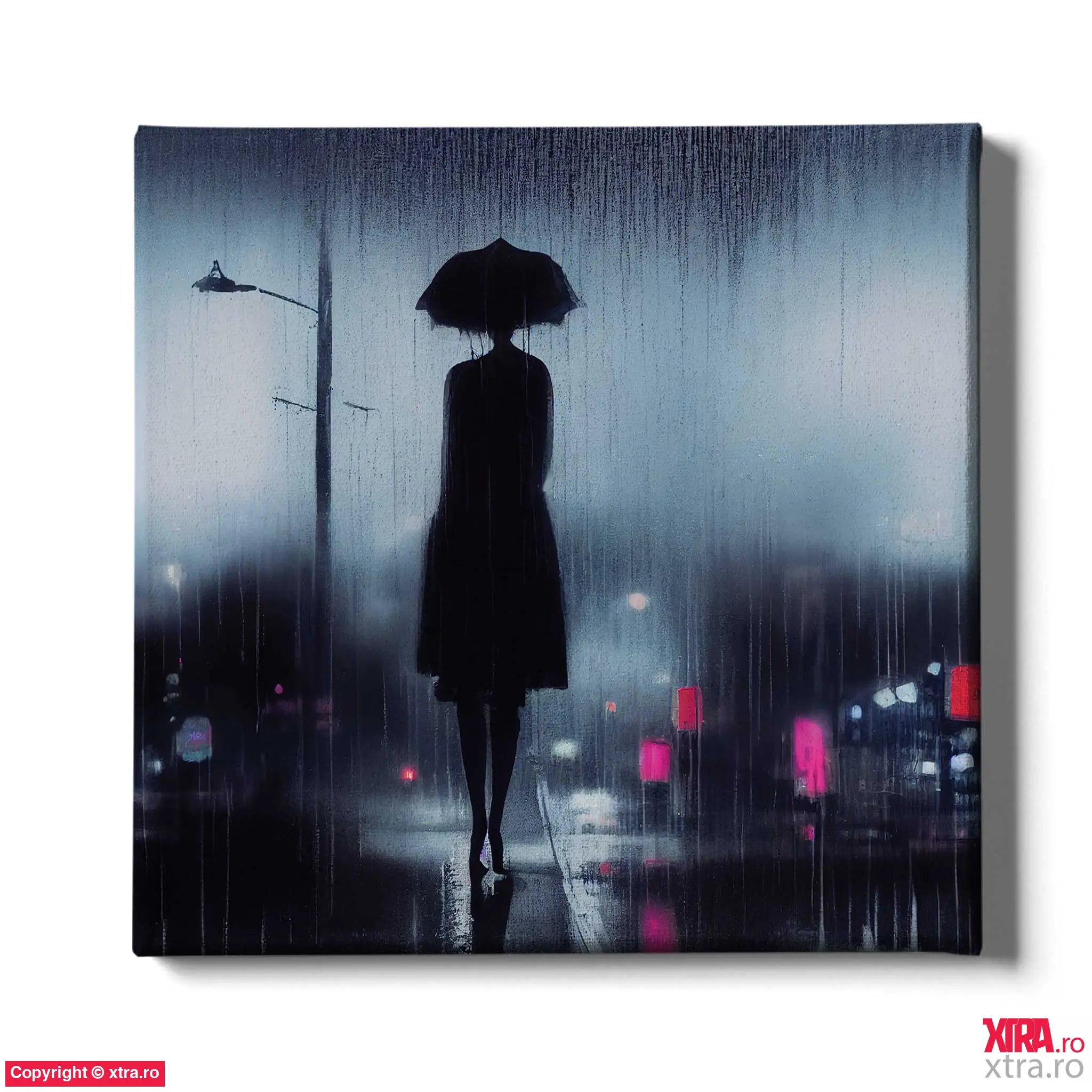 Rain In Tokyo 4 - Artx Canvas