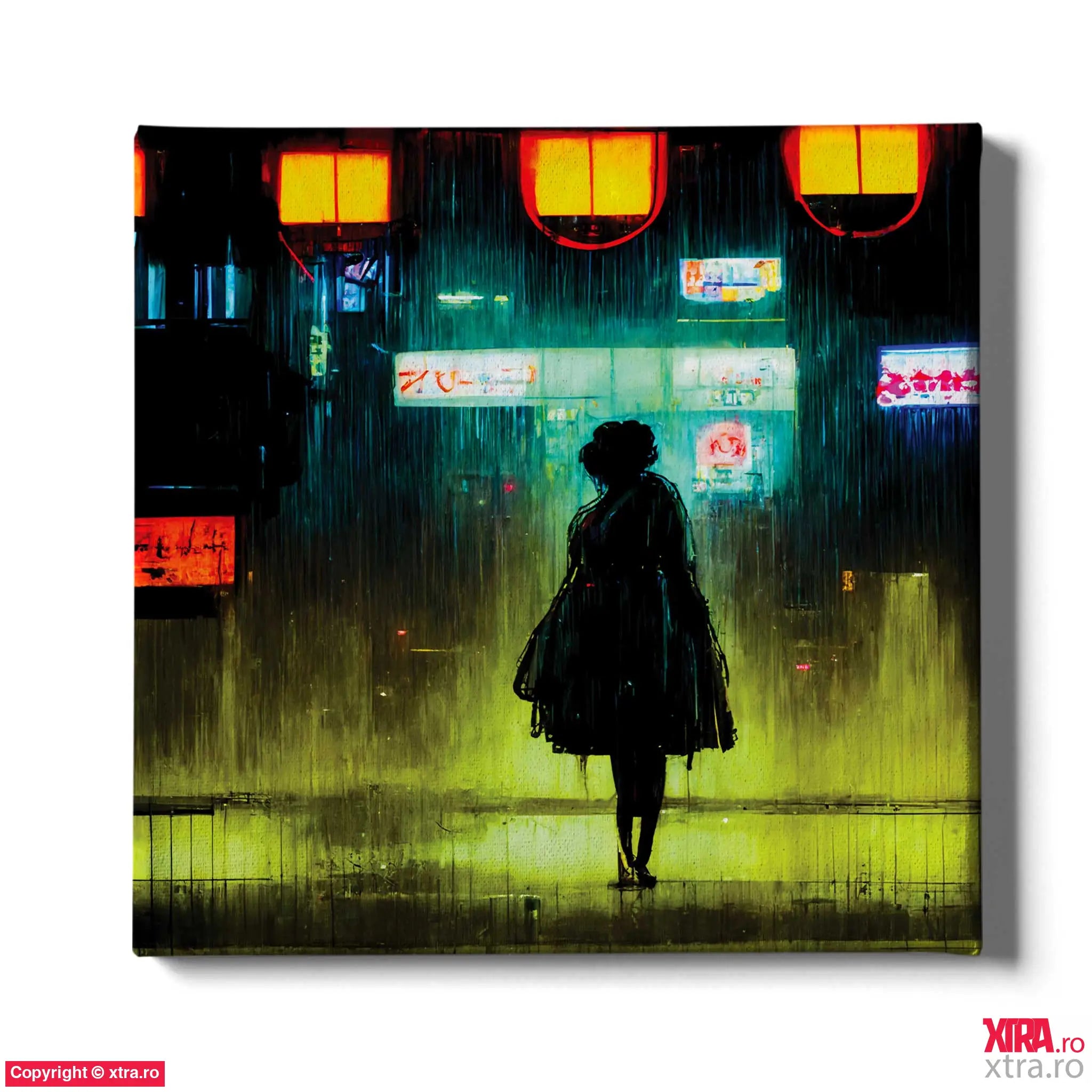 Rain In Tokyo 6 - Artx Canvas