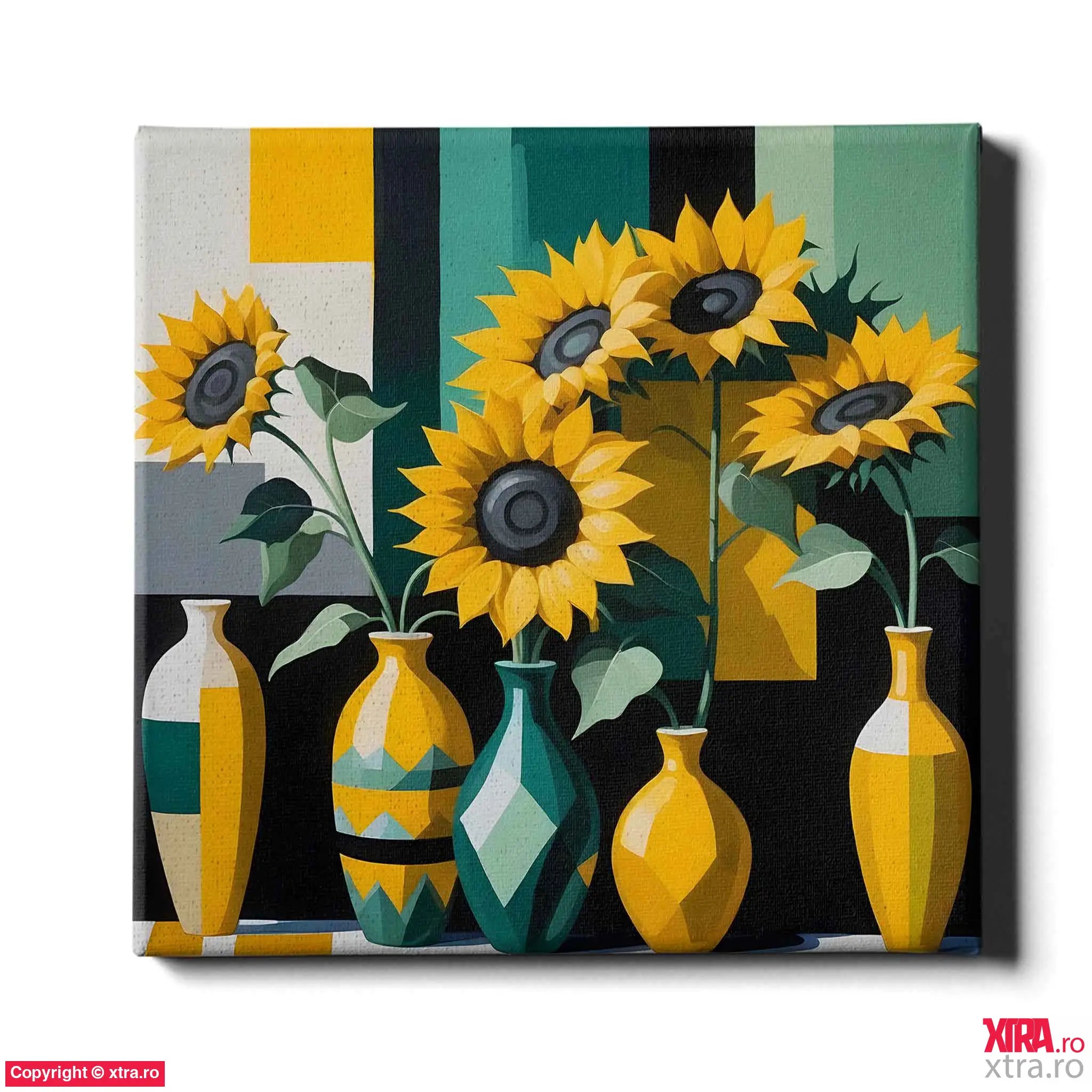 Stylized Sunflowers - Artx Canvas