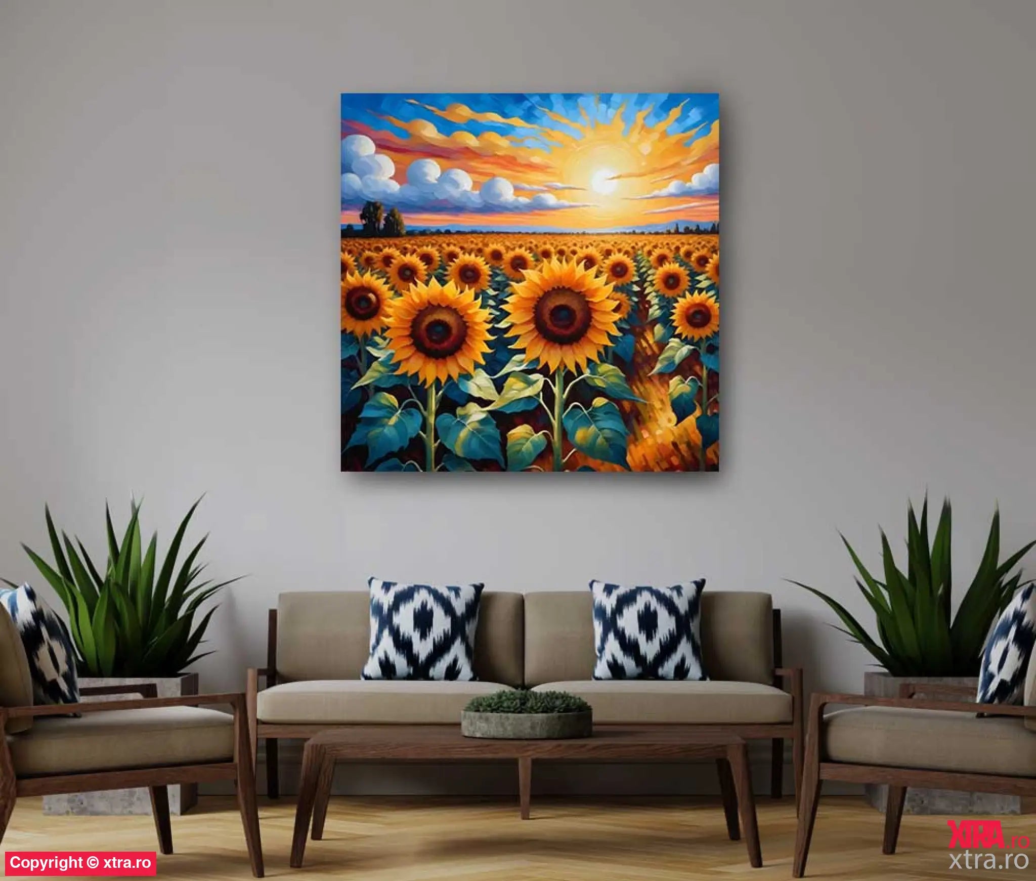 Sunflower Field 2 - Artx Canvas