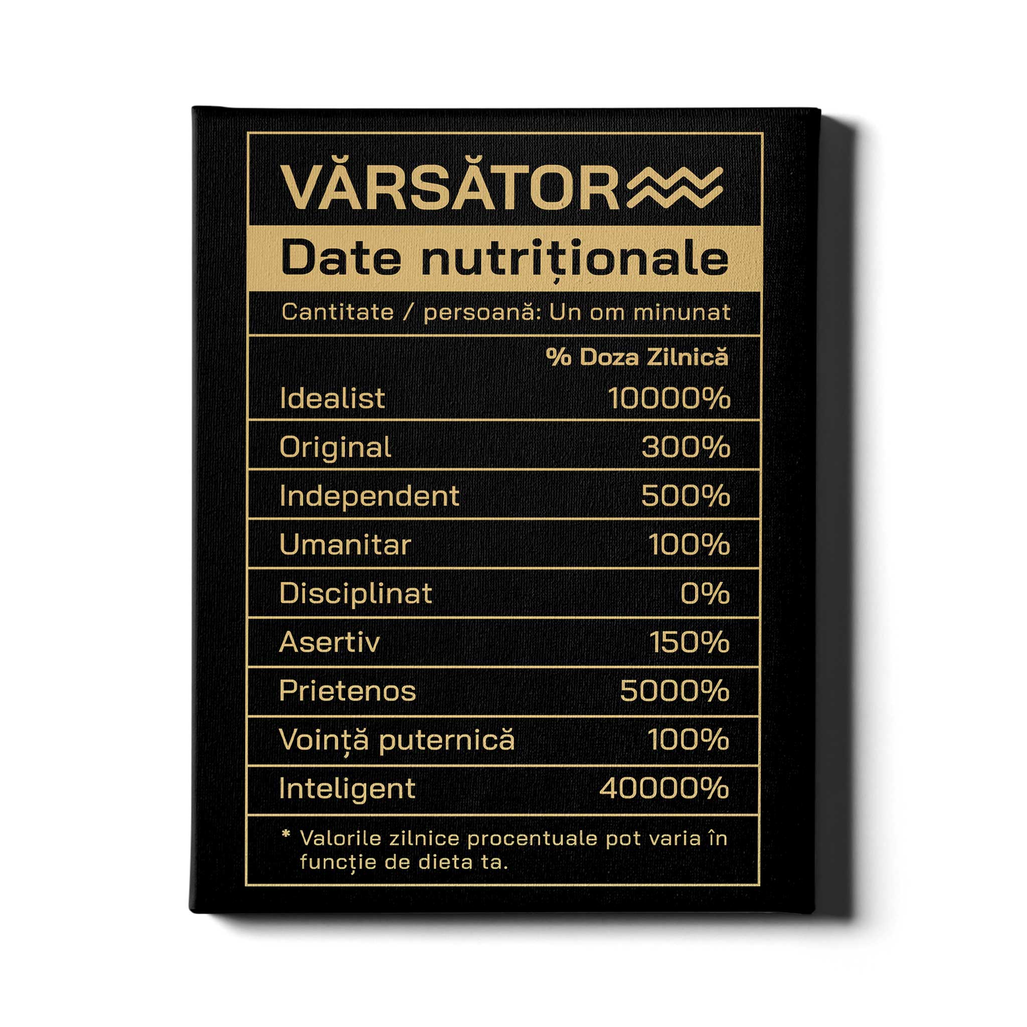 Zodia Varsator - Date nutritionale