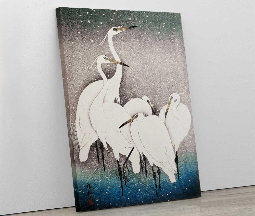 Ohara Koson - Group of Egrets - www.xtraromania.com