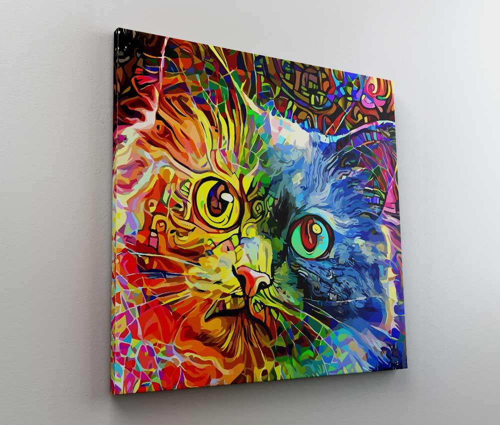 Tablou "Rainbow Cat" - www.xtraromania.com