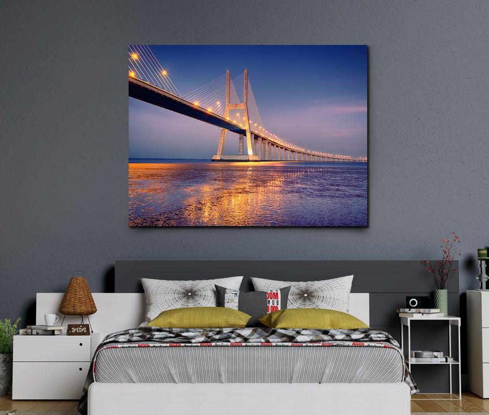 Tablou "Lisbon Vasco da Gama Bridge" - www.xtraromania.com