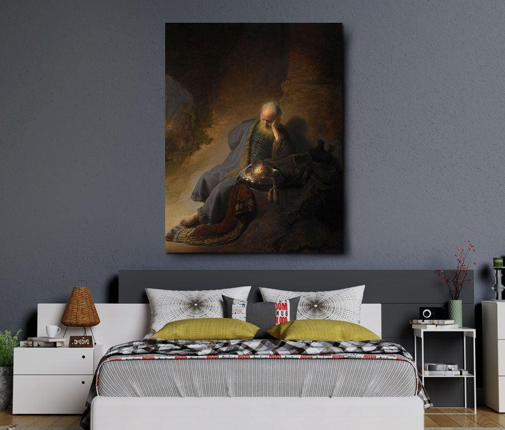 Rembrandt van Rijn - Jeremiah Lamenting the Destruction of Jerusalem - www.xtraromania.com