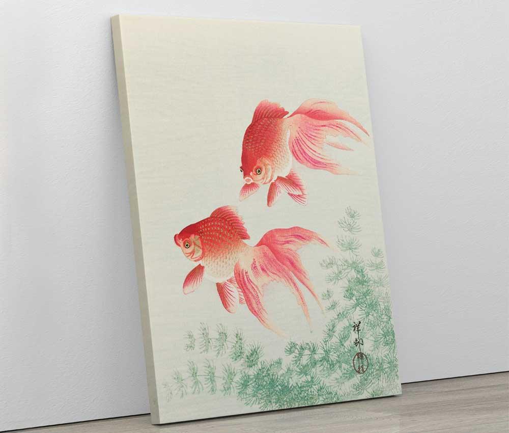 Ohara Koson - Two Veil Goldfish - www.xtraromania.com