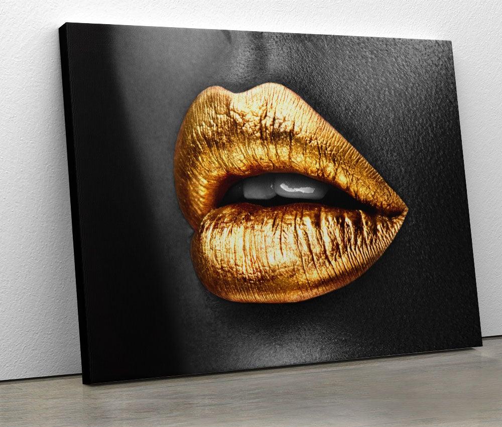 Tablou "Diva Gold Lips" - www.xtraromania.com